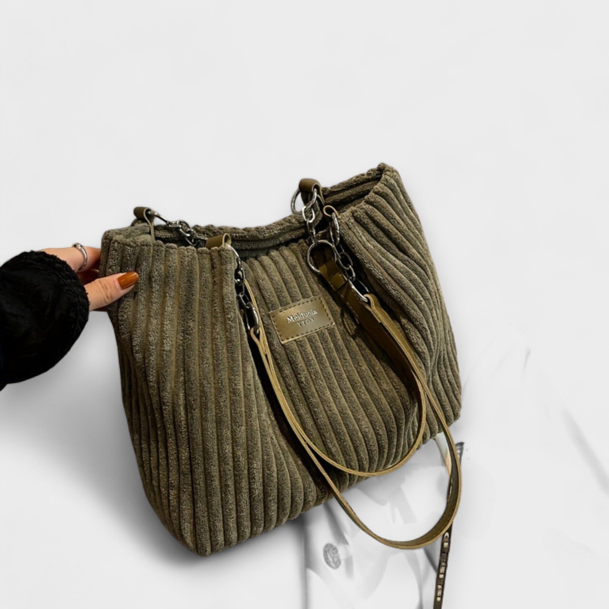 Soft Corduroy Shoulder Bag