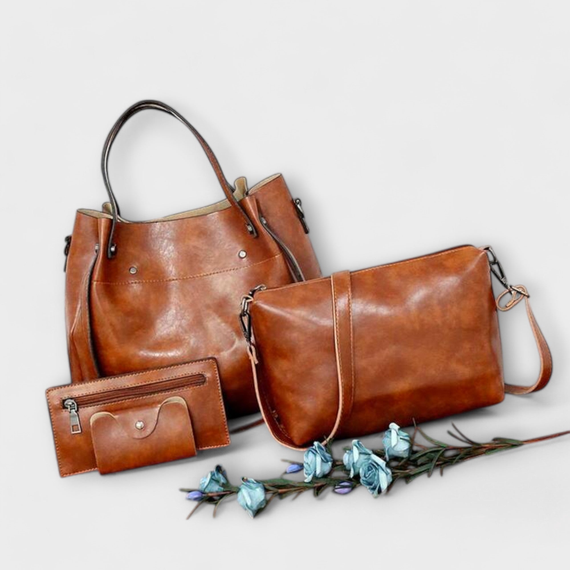 4-Piece Vintage Bag Set