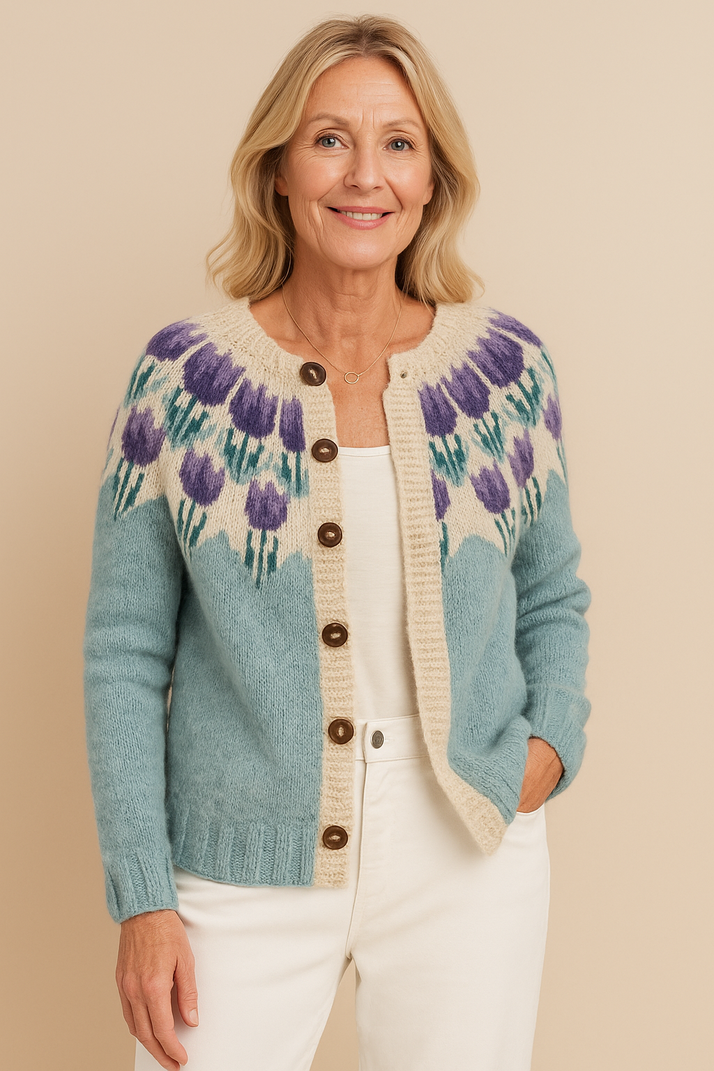 Κέιρα | Λουλουδάτο Πλεκτό