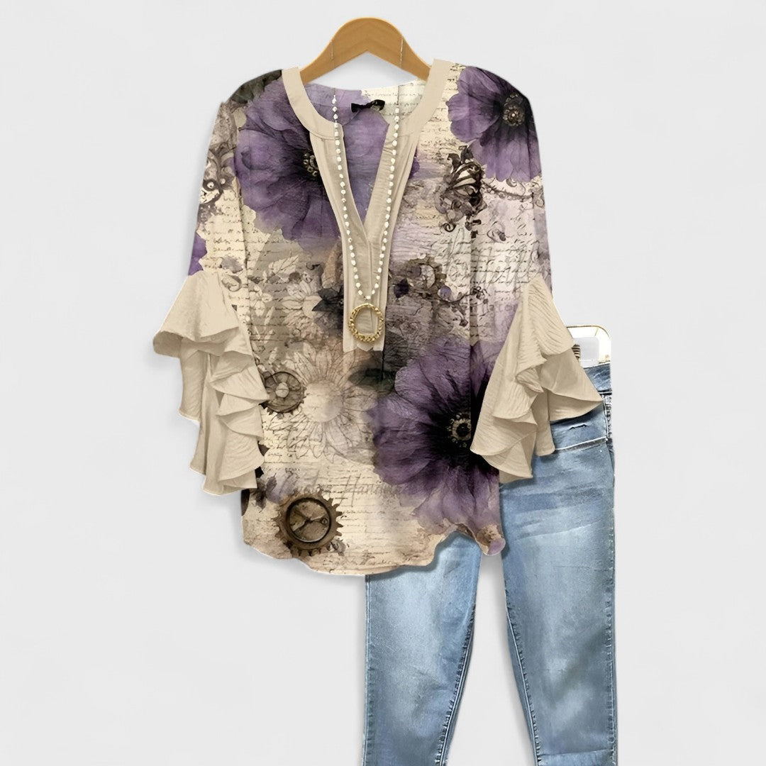 Ελισάβετ - Καλοκαιρινό Καζούαλ Μπλουζάκι