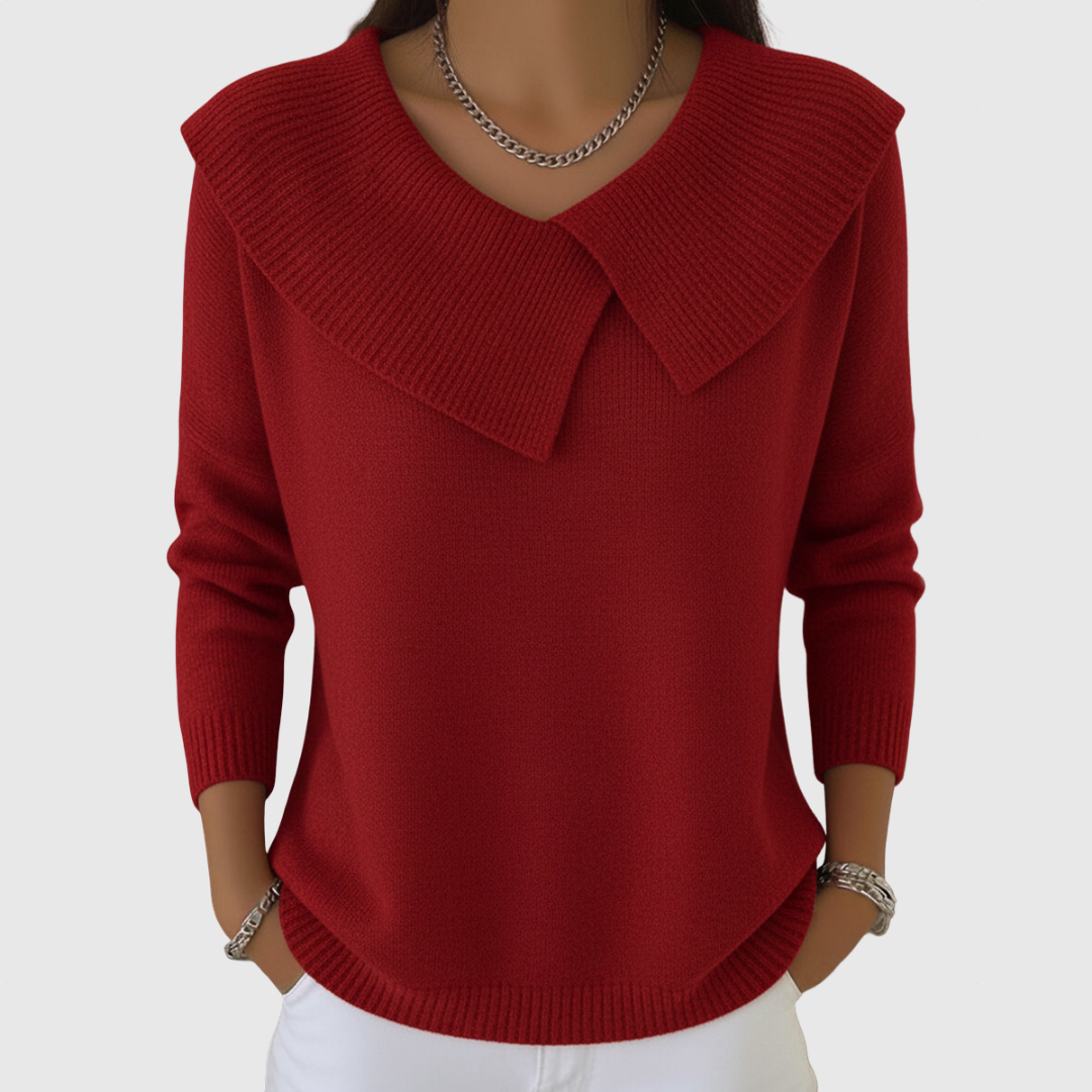 Cassidy | Ζεστό Πουλόβερ με Μαλακό Γιακά