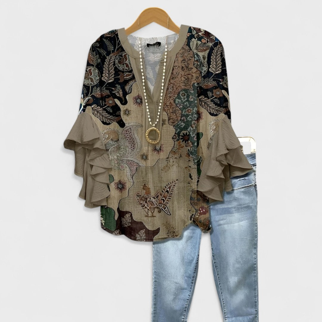 Ελισάβετ - Καλοκαιρινό Καζούαλ Μπλουζάκι