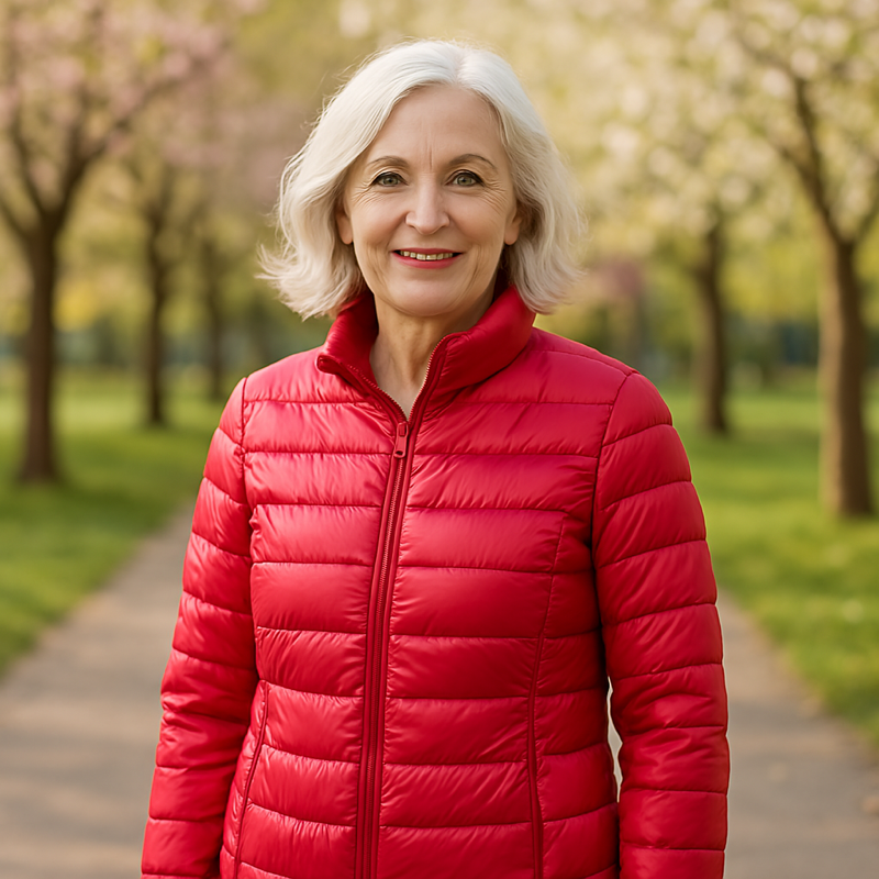 Ulla Μεταβατικό Πουπουλένιο Μπουφάν | Κόκκινο
