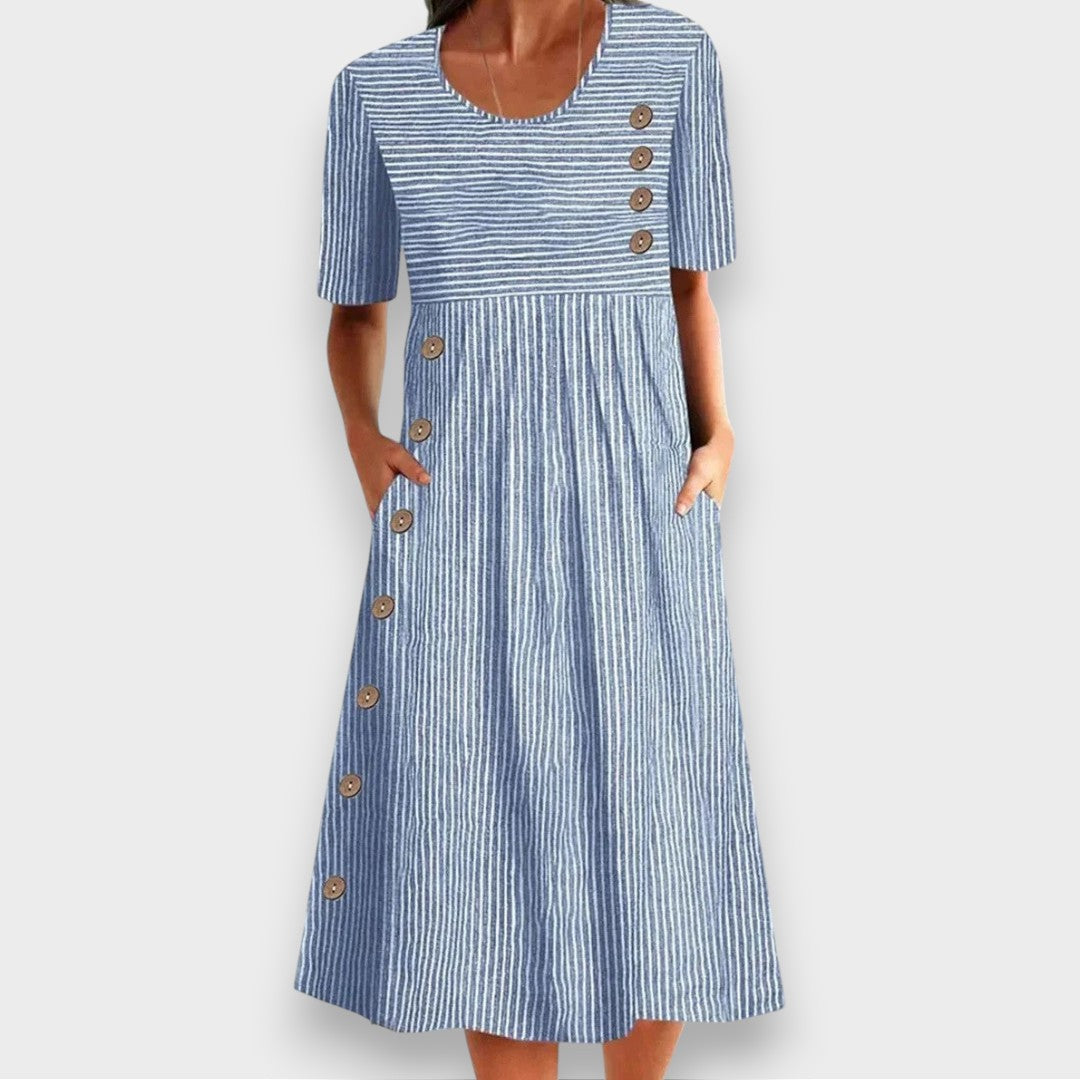 Βίλμα | Ριγέ Καλοκαιρινό Φόρεμα