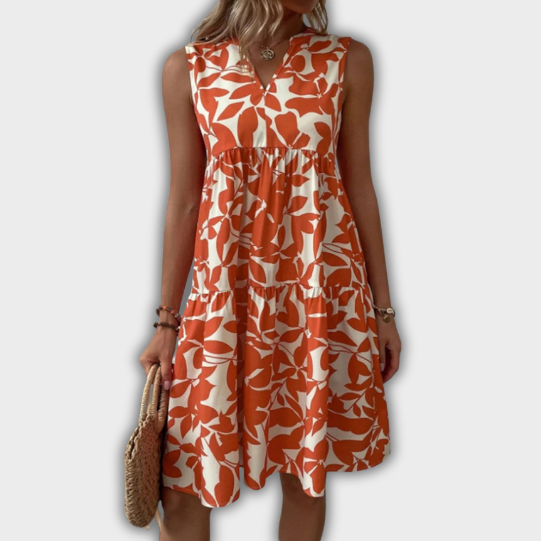 Ιζαμπέλ - Φλοράλ Φόρεμα Καλοκαιρινής Στρώσης