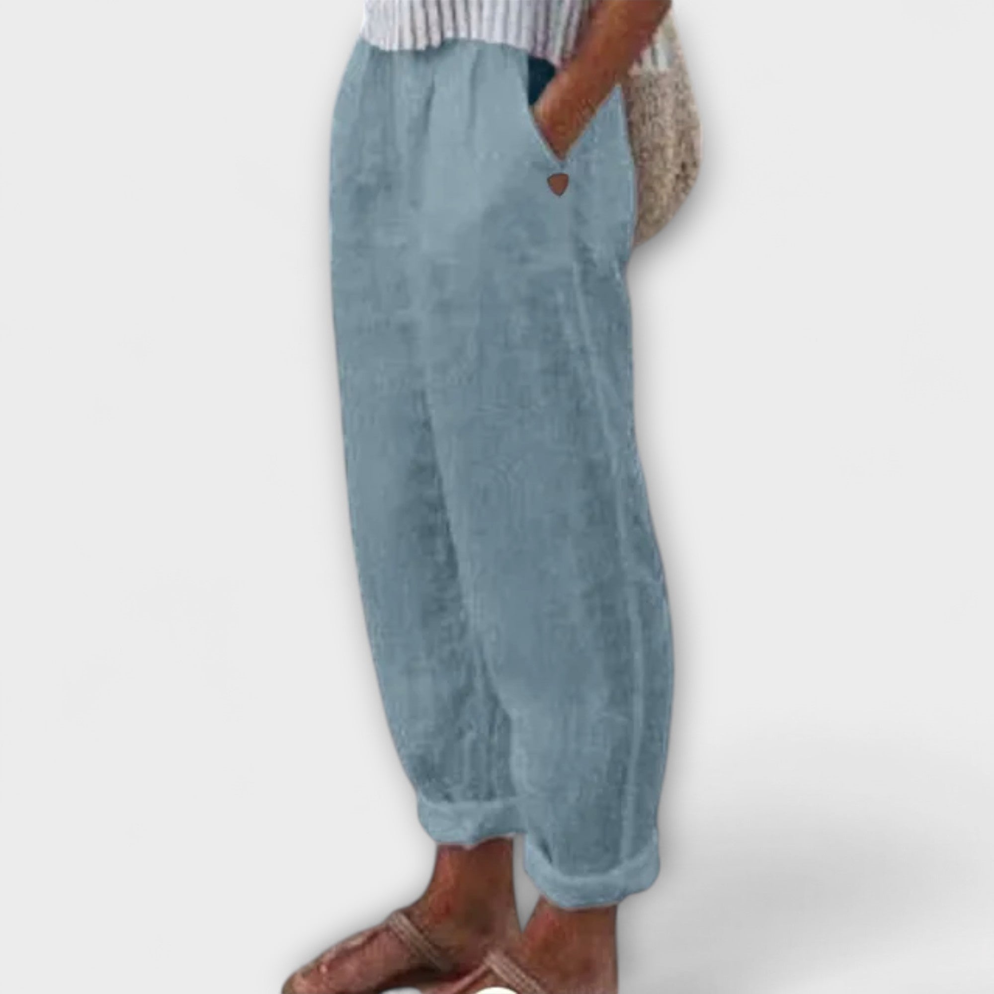 Κλάρα - Παντελόνι με μαλακή μέση και πλαϊνές τσέπες