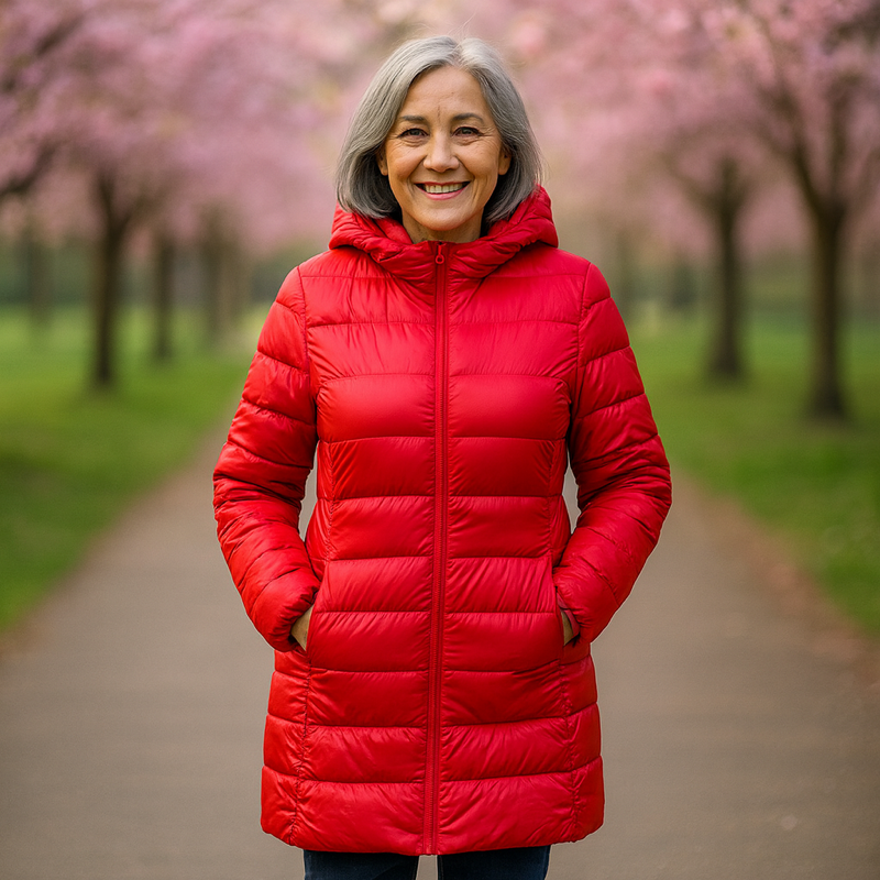 Helsa Μακρύ Μεταβατικό Μπουφάν με Γέμιση | Κόκκινο