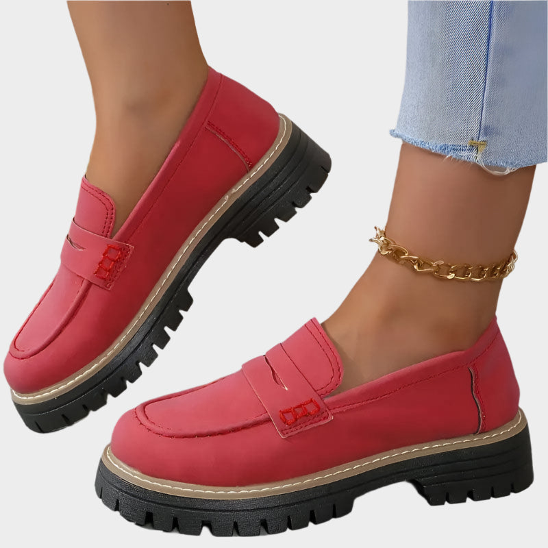 Μοκασίνια με χοντρή σόλα