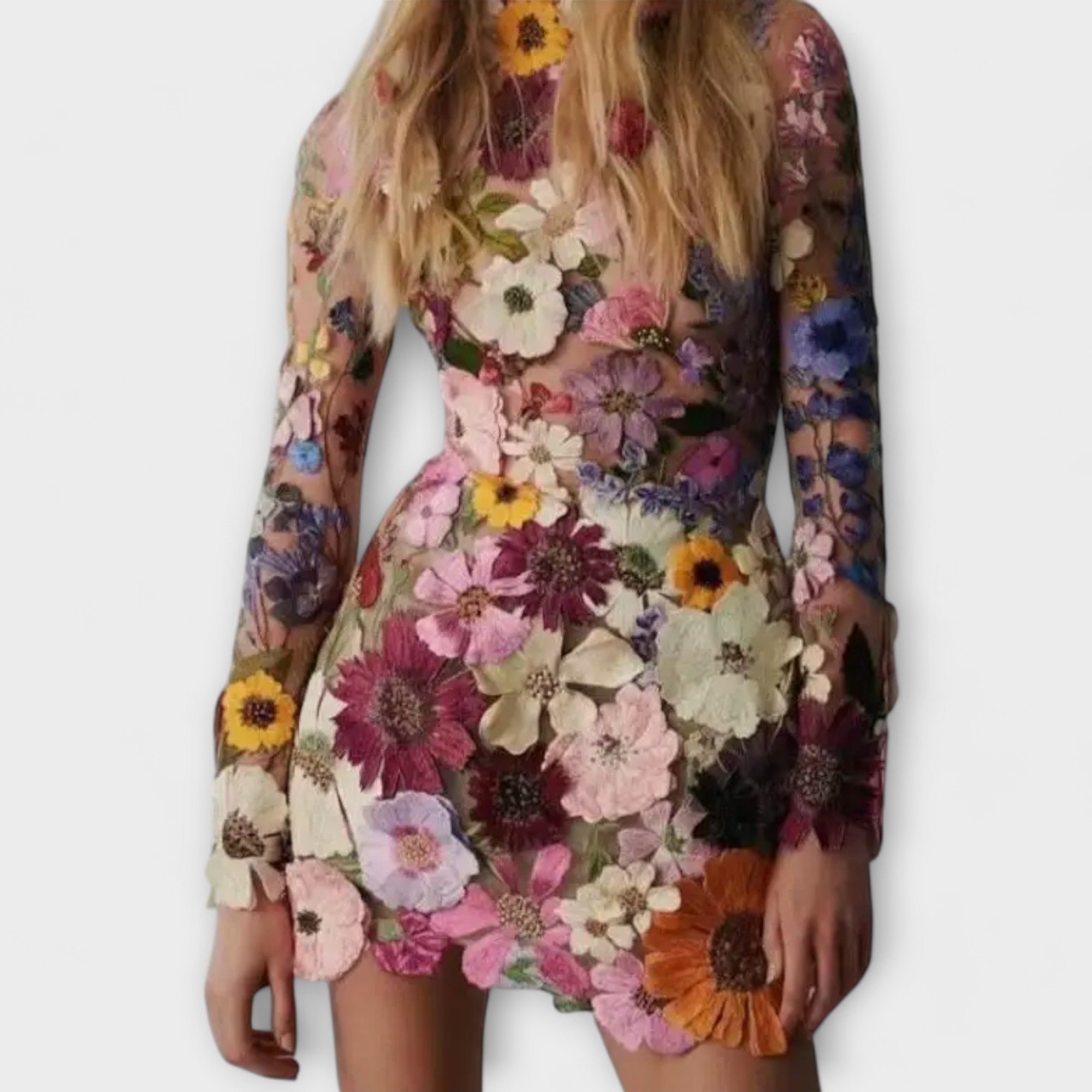 Dolores – 3D Floral Dress