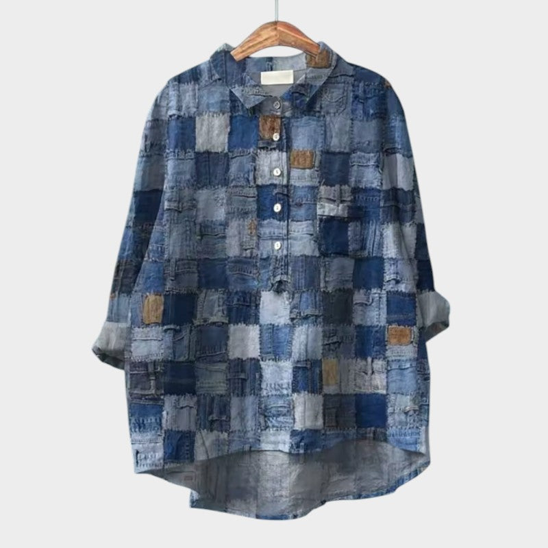 Μάρι | Premium μπλούζα με χρωματικά μοτίβα