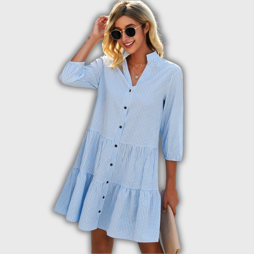 Shanna | Ροζ Φόρεμα Midi για την Ημέρα