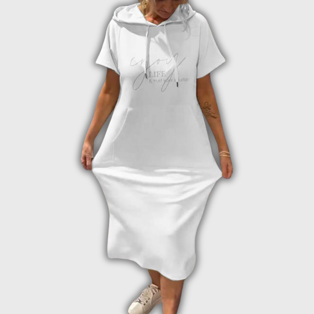 Saskia - Καθημερινό Φόρεμα με Κουκούλα