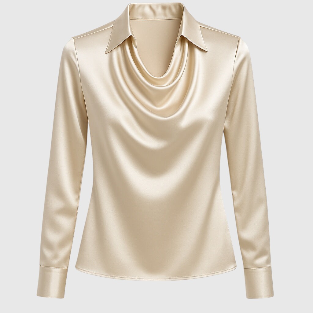 Αντέλα – ΕElegant σατέν μπλούζα