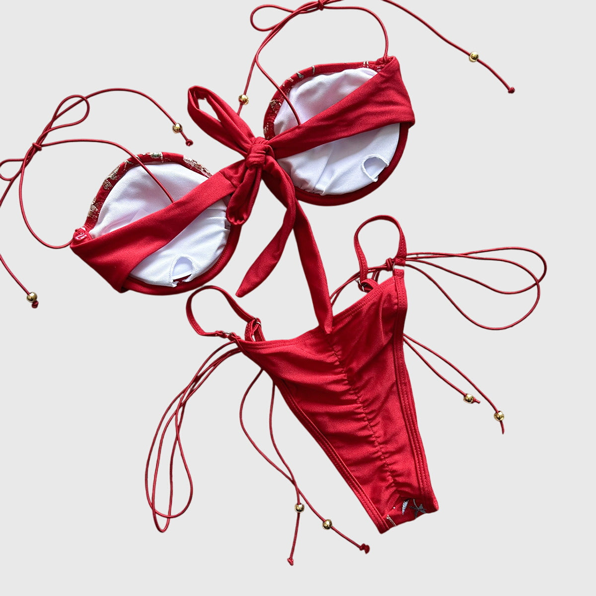 Aster | Delicate Embroidered Bikini