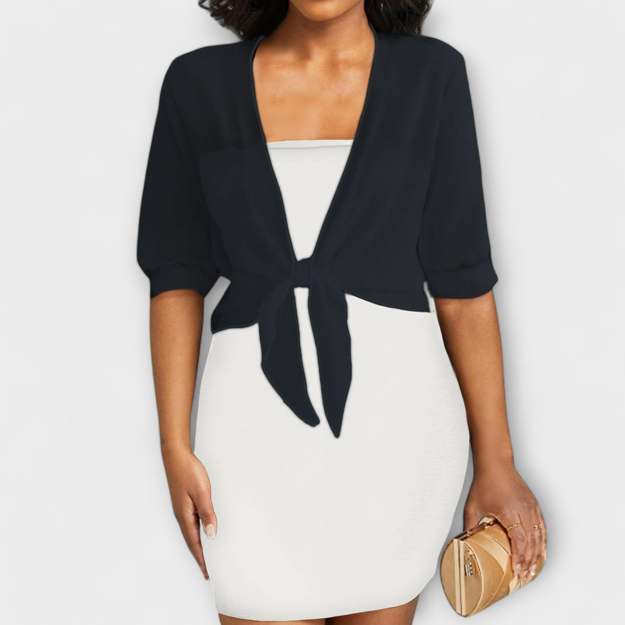 Όλβια - Μπλούζα με ανοιχτό μπροστινό πάνελ