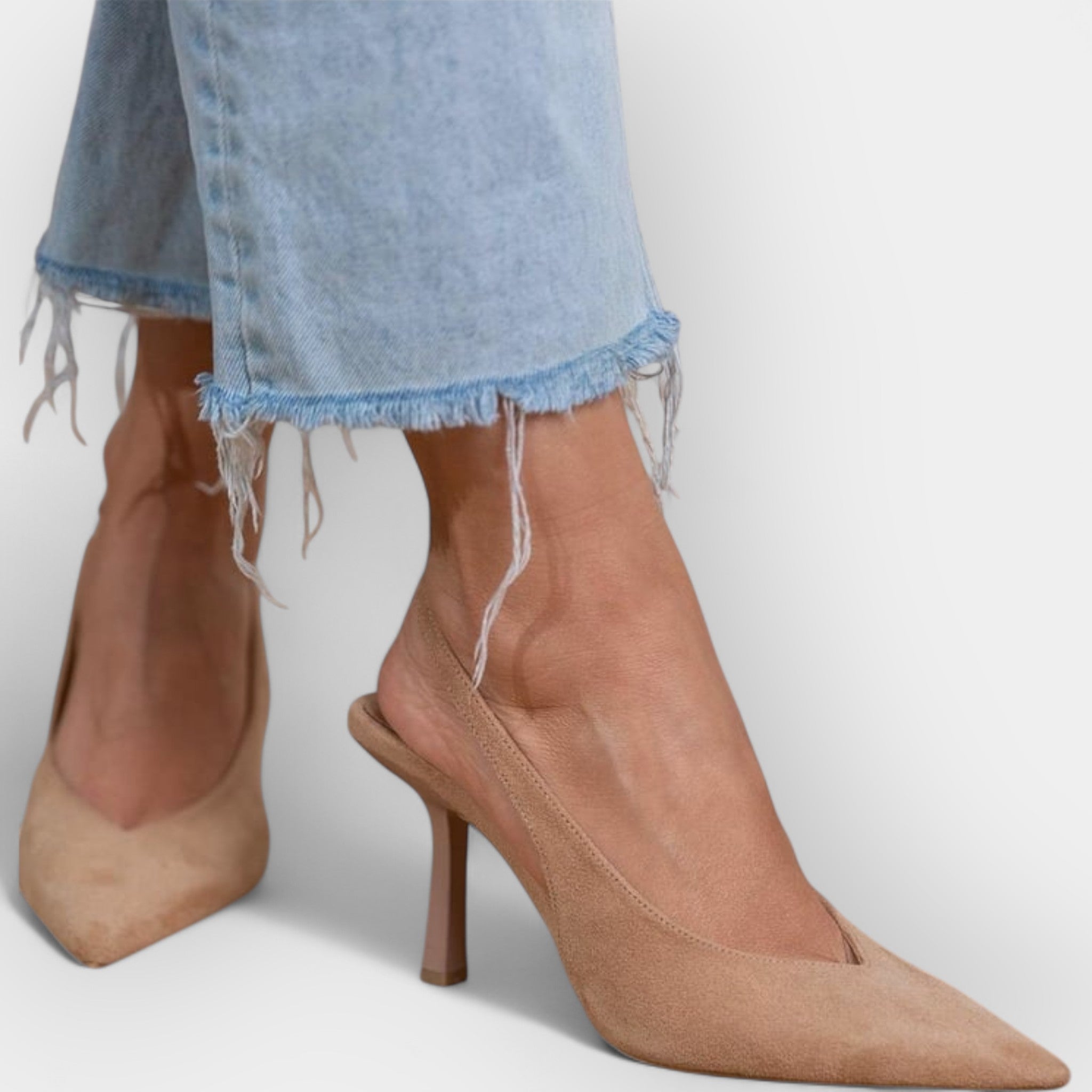 Iveta – Elegant Nude Slingback Heels