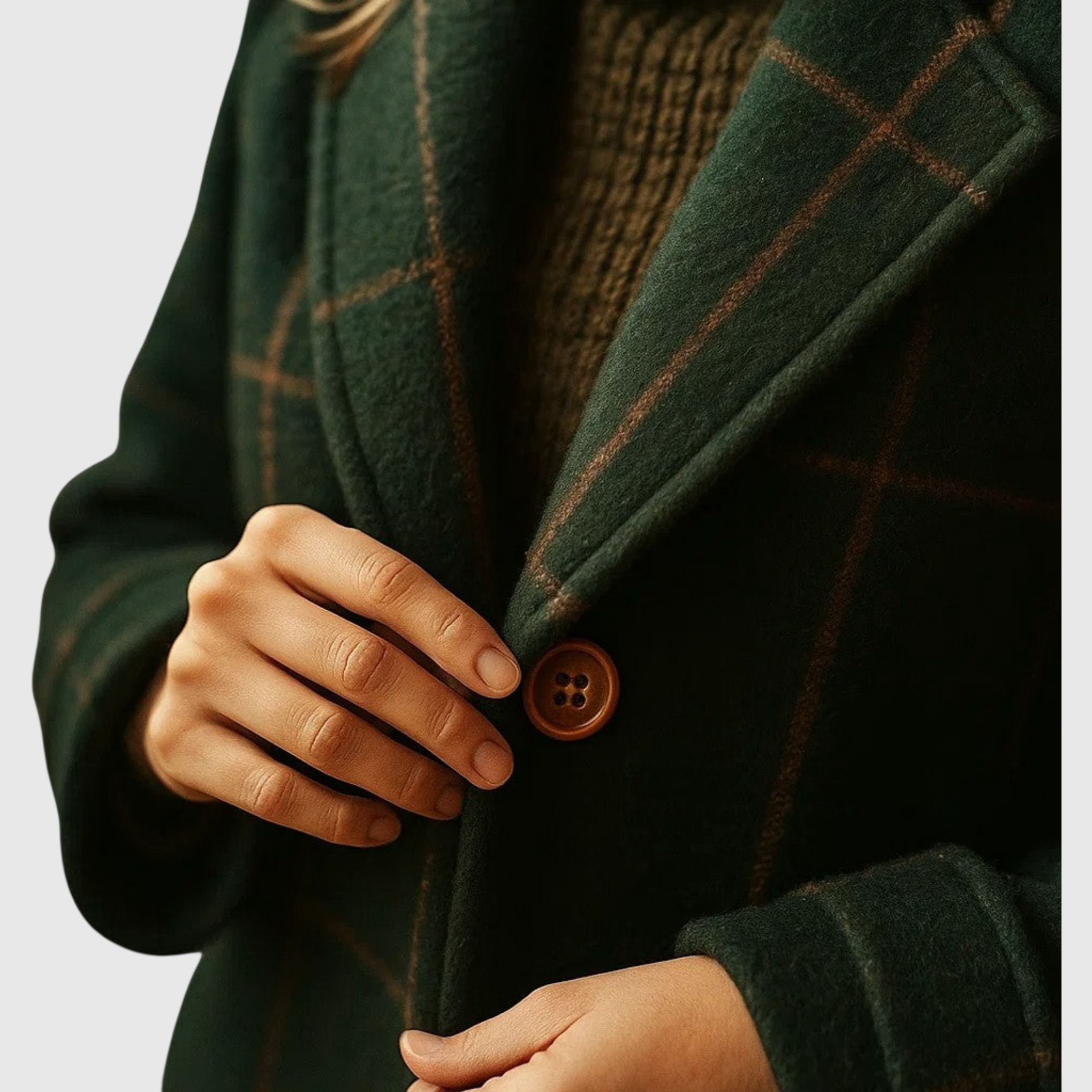 ADRIANA™ | ΚΛΑΣΙΚΟ ΠΛΕΝΤΙ ΧΕΙΜΕΡΙΝΟ ΠΑΛΤΟ