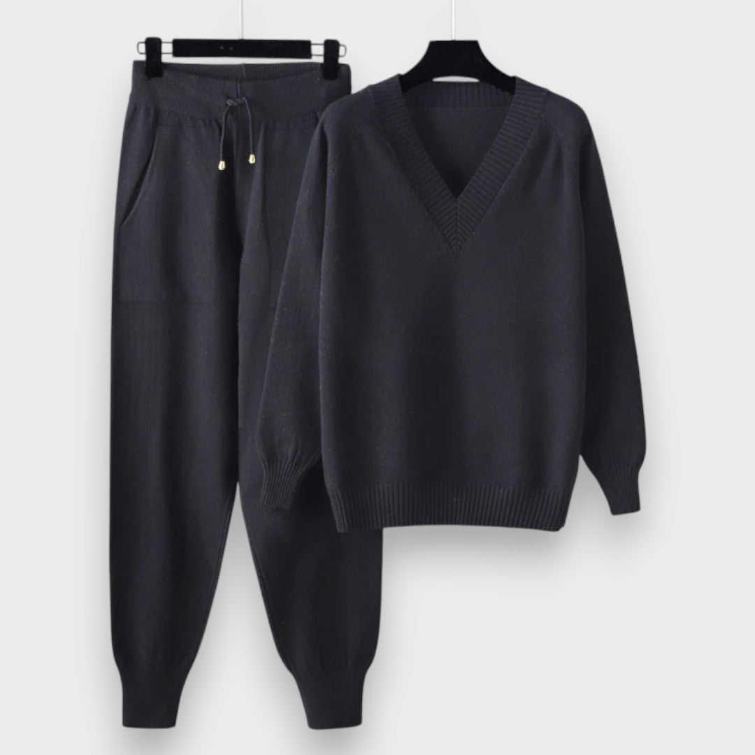 Θαλάσσιο | Σετ Δύο Τεμαχίων με Μακριά Μανίκια