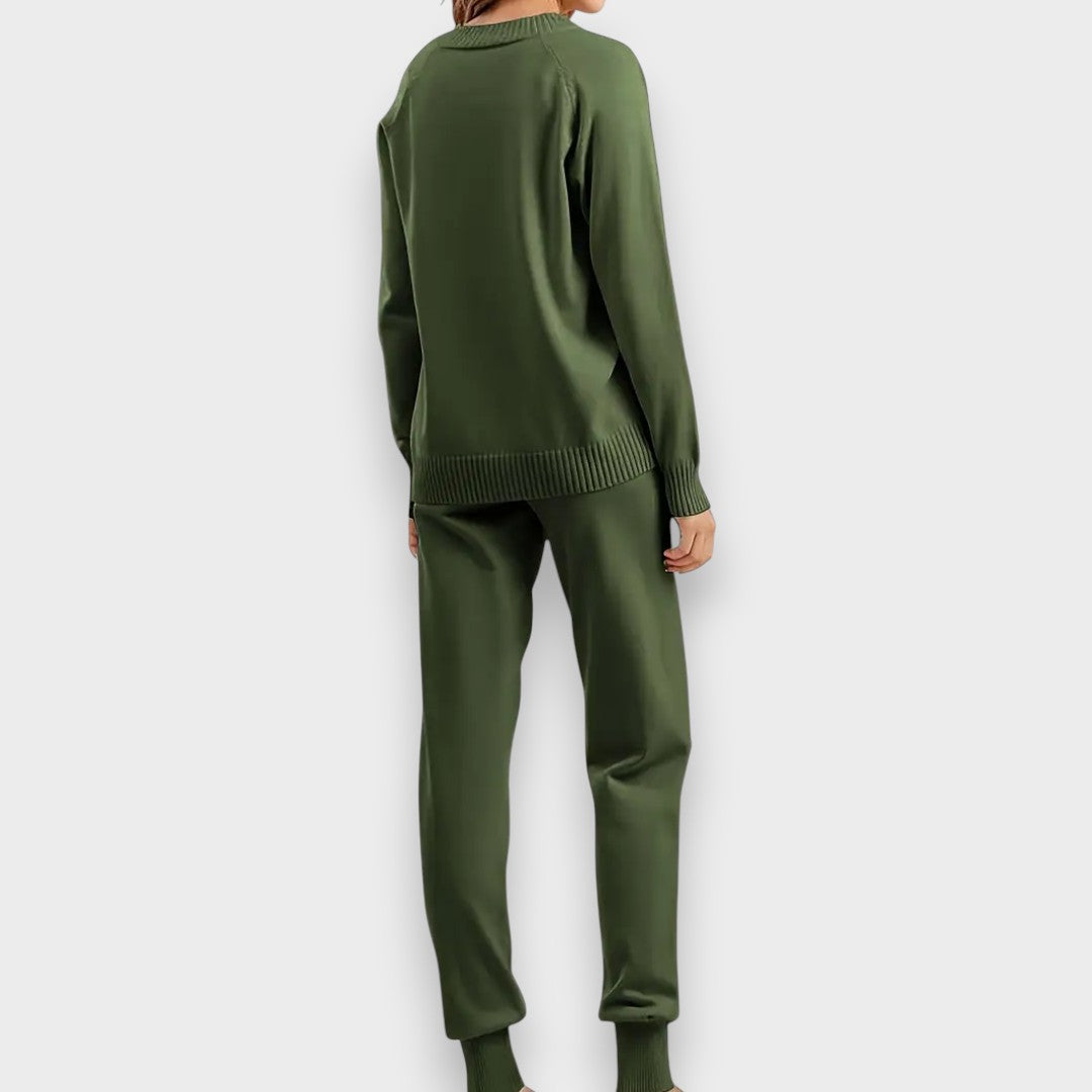 Θαλάσσιο | Σετ Δύο Τεμαχίων με Μακριά Μανίκια