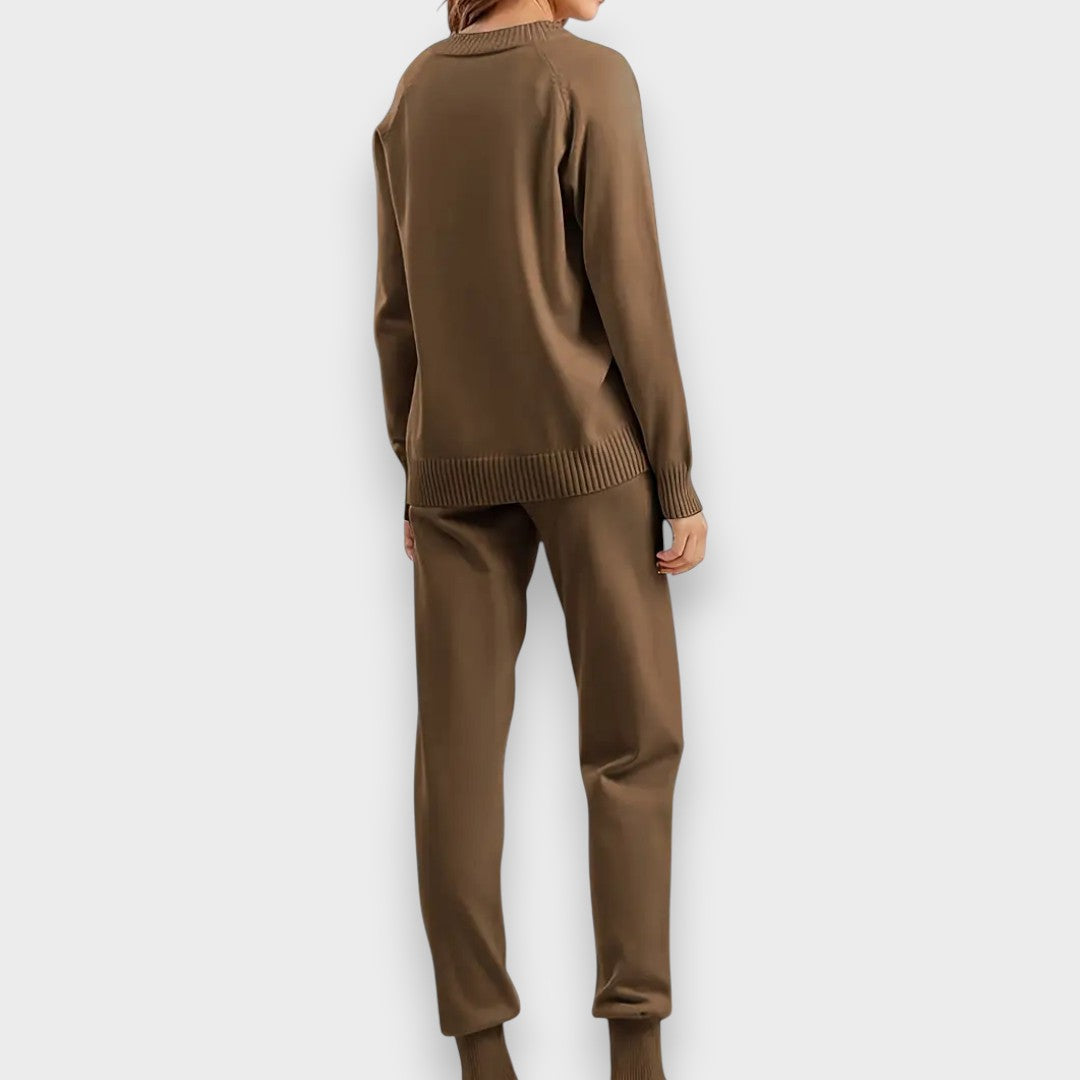 Θαλάσσιο | Σετ Δύο Τεμαχίων με Μακριά Μανίκια