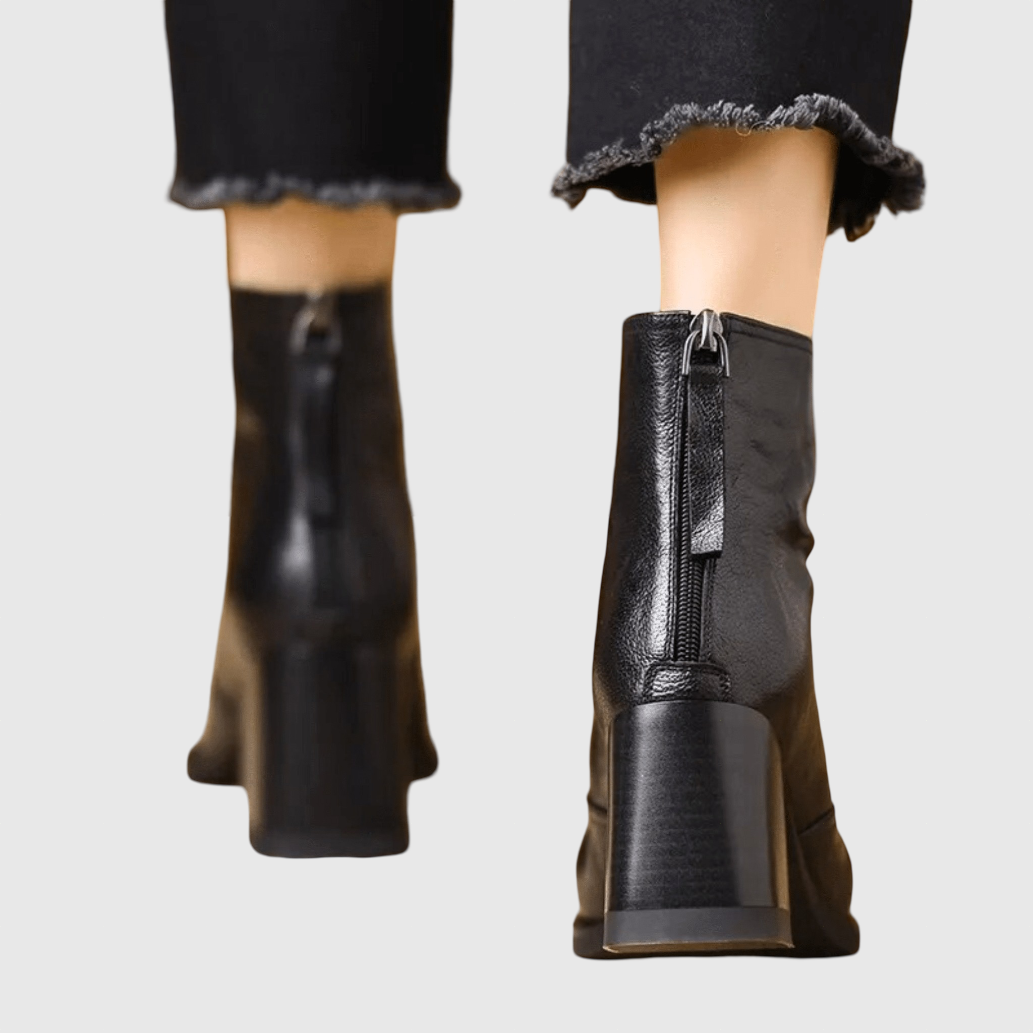 Αθηνά | Πολυτελή Μποτάκια με Μέτριο Τακούνι