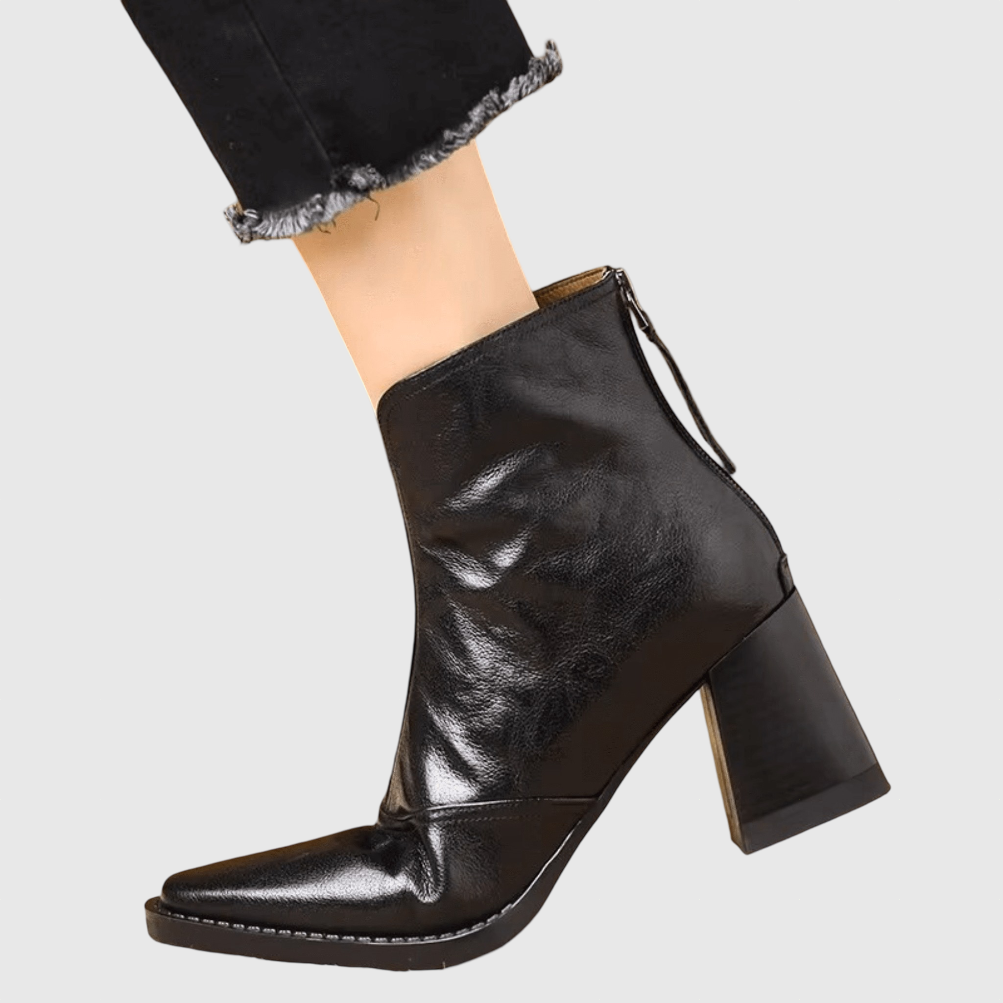 Αθηνά | Πολυτελή Μποτάκια με Μέτριο Τακούνι