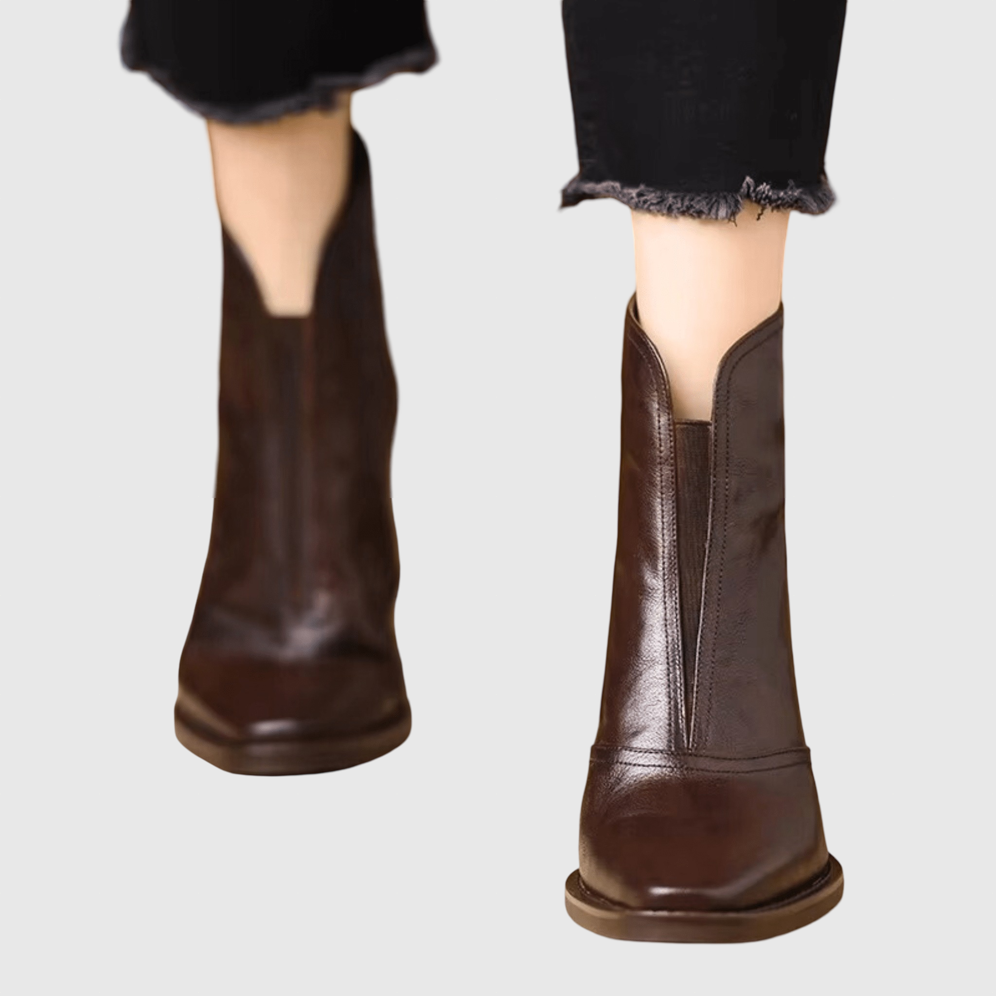 Αθηνά | Πολυτελή Μποτάκια με Μέτριο Τακούνι