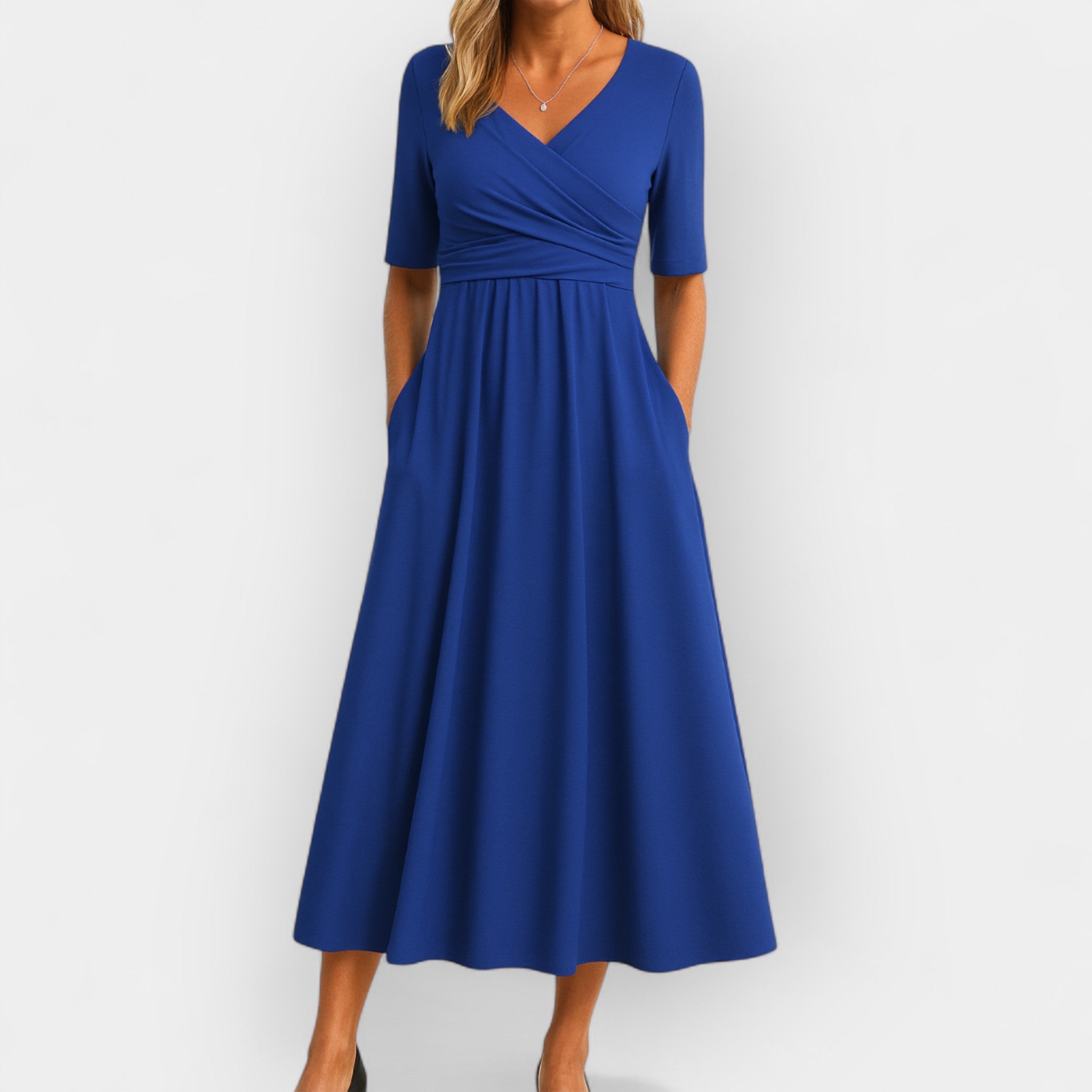 Katarina – Wrap Dress with Short Sleeves