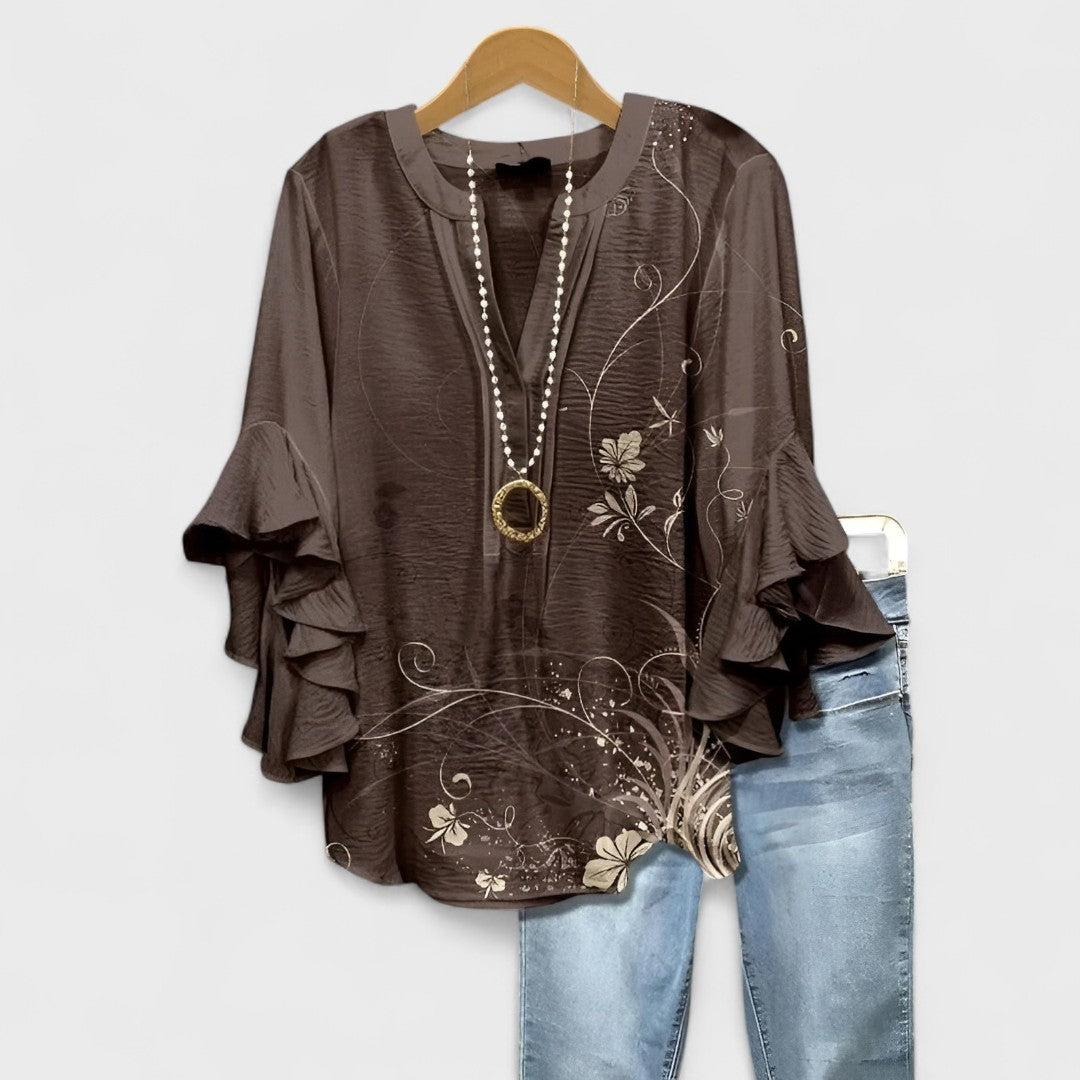 Ελισάβετ - Καλοκαιρινό Καζούαλ Μπλουζάκι