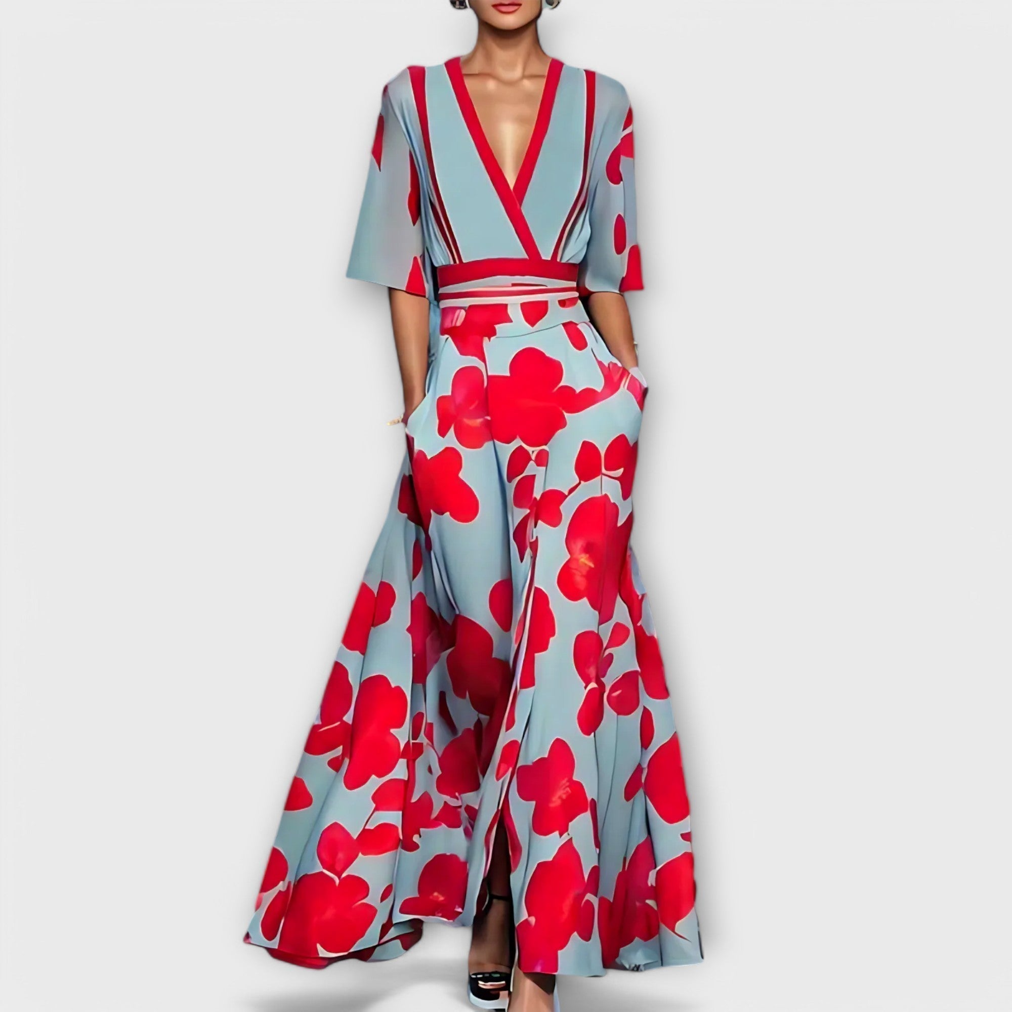 Zanele – Elegant Floral Dress