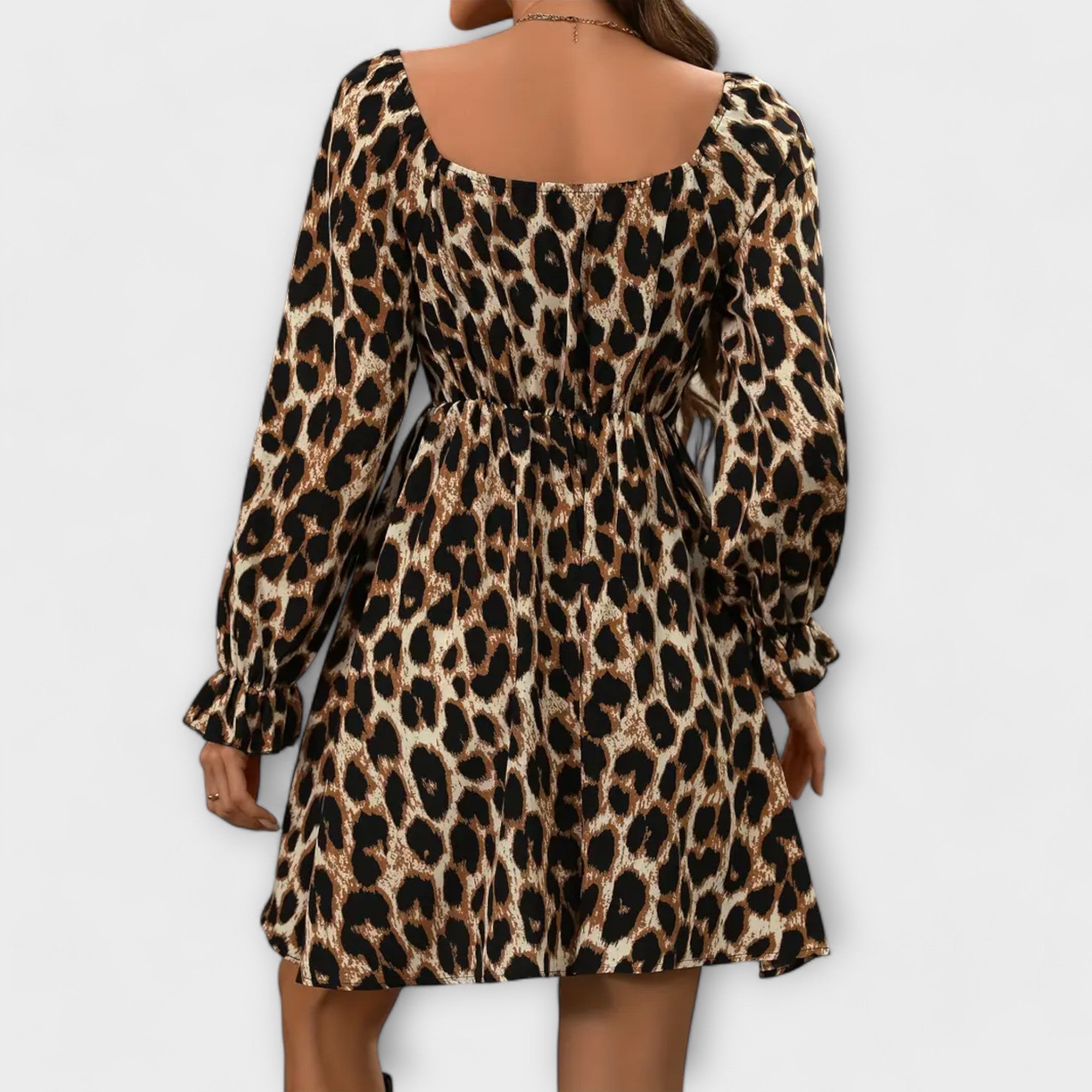 Charming Leopard Print Dress