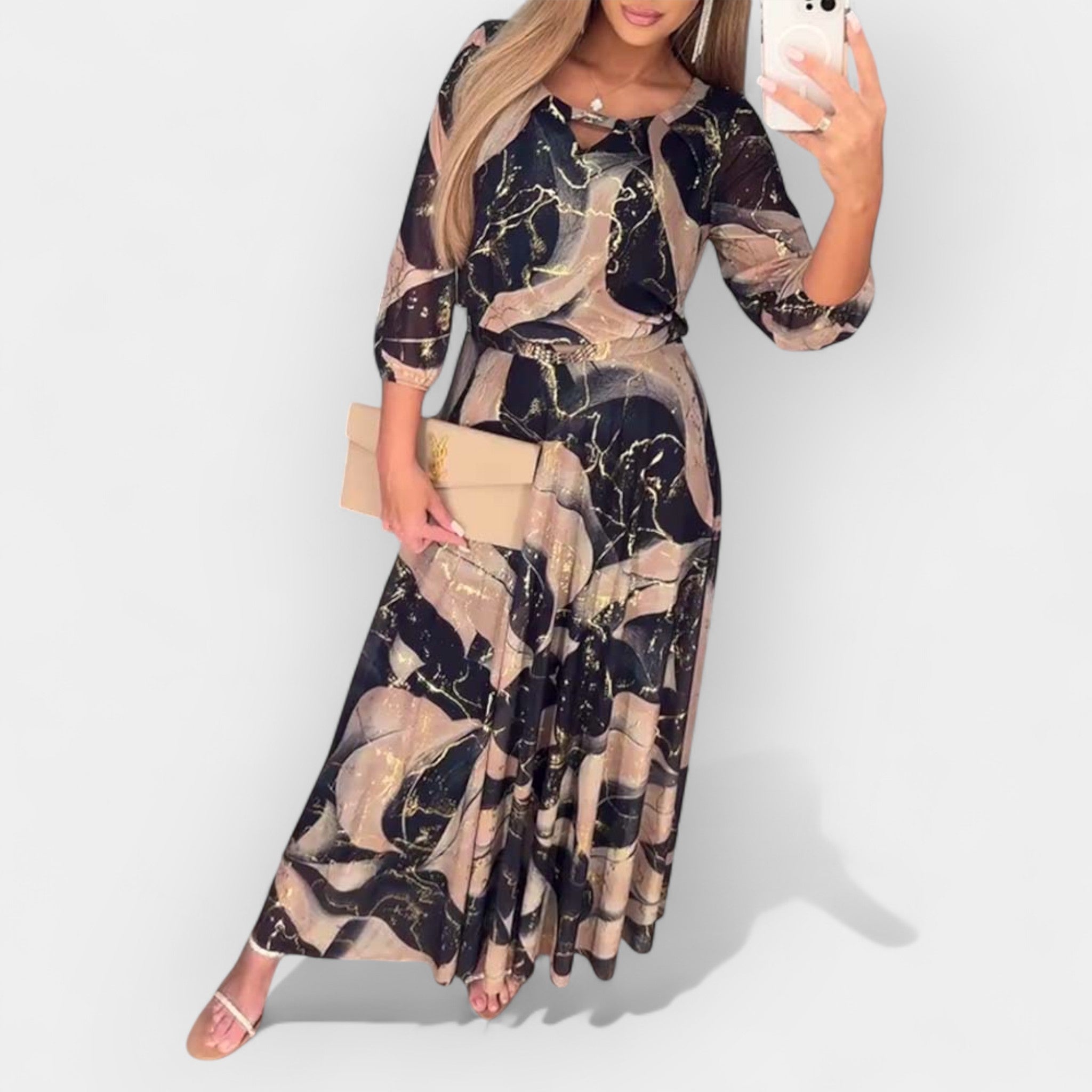 Lindiwe – Elegant Dress with 3/4 Sleeves