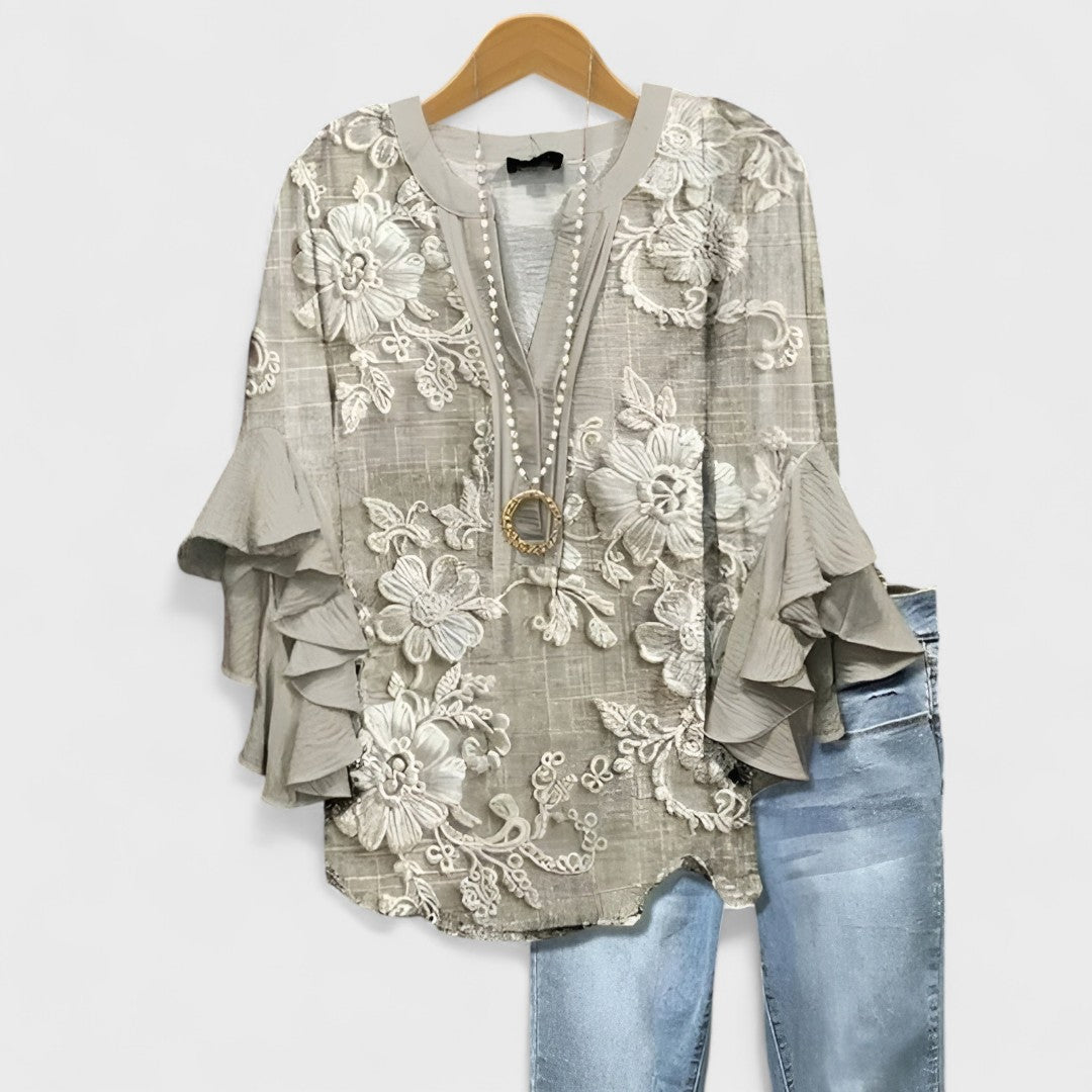 Ελισάβετ - Καλοκαιρινό Καζούαλ Μπλουζάκι