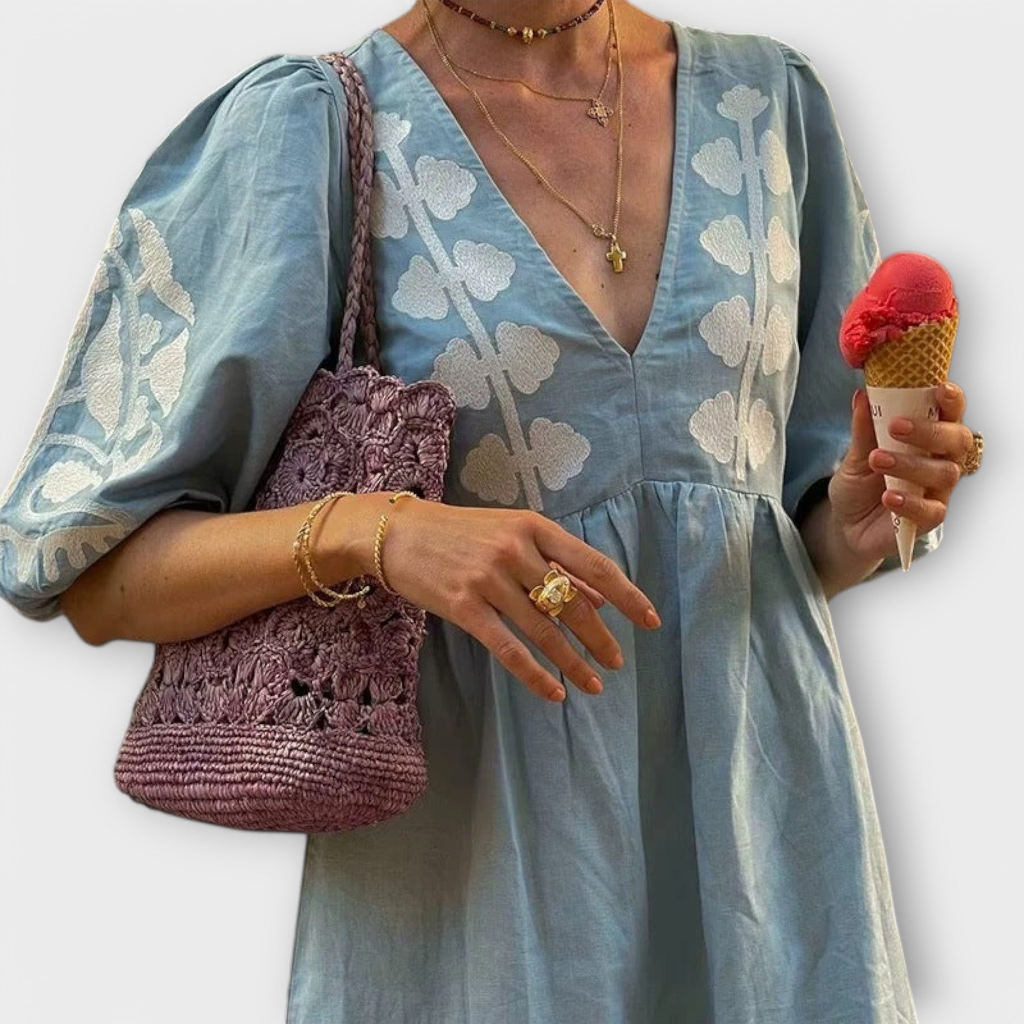 Rena - Εκτυπωμένο Φόρεμα για Αβίαστη Κομψότητα