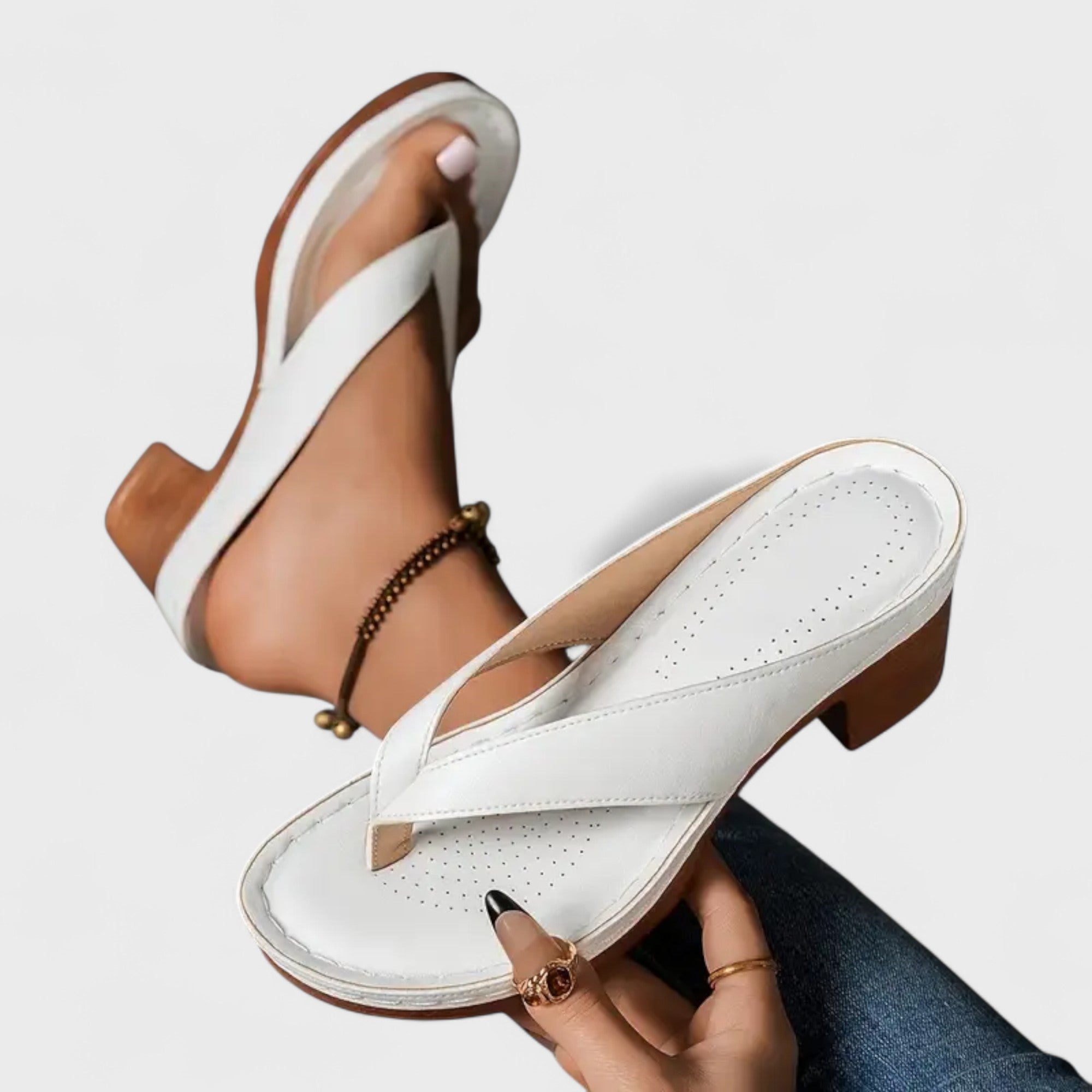 Πέτρα - Ορθοπεδικές παντόφλες με τακούνι