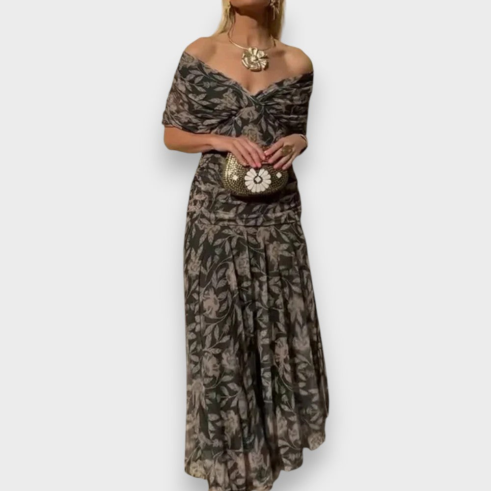 Μάλια | Κομψό Φόρεμα με V-Λαιμό