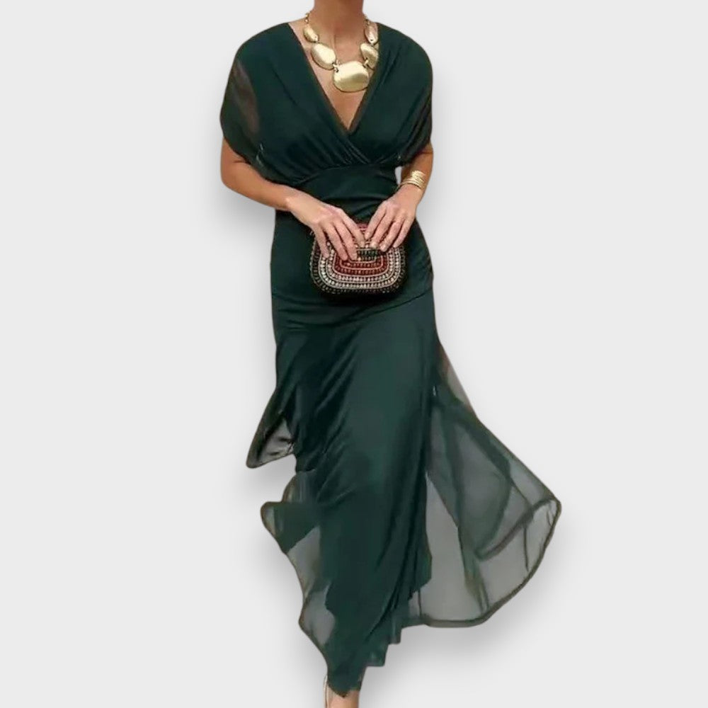 Μάλια | Κομψό Φόρεμα με V-Λαιμό