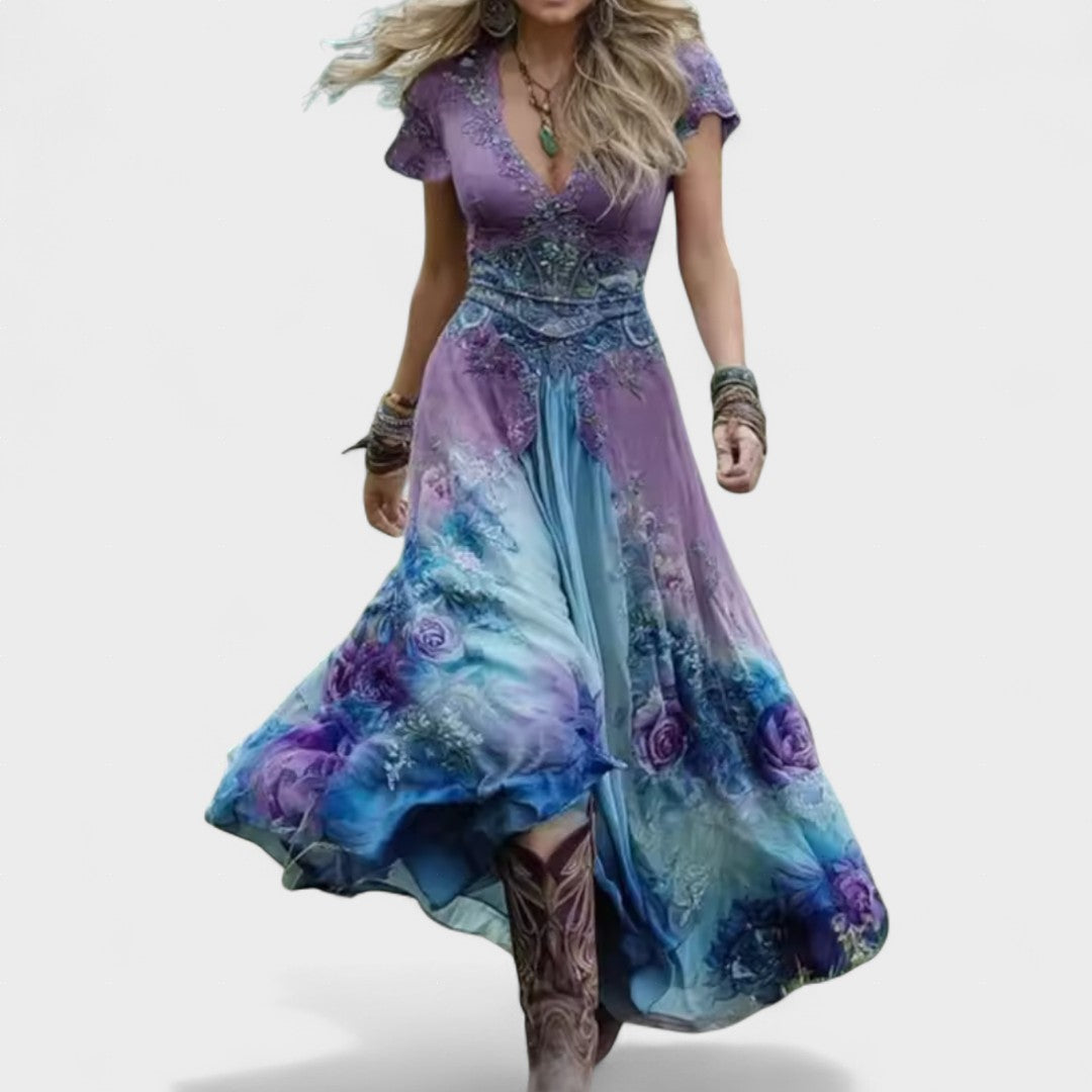 Ελίνα | Κομψό Floral Φόρεμα