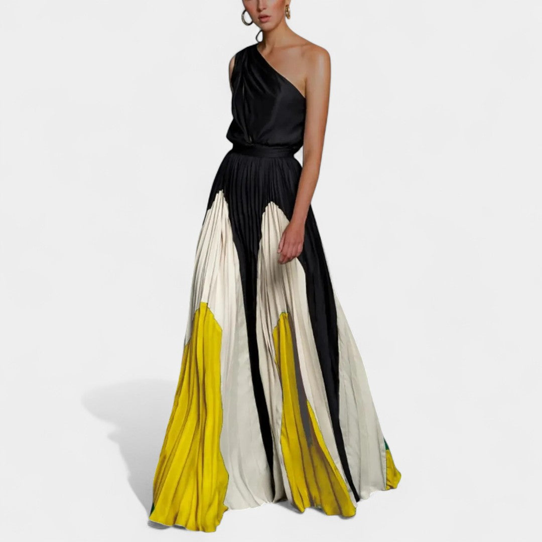 Poppy | Elegant One-Shoulder Maxi Dress