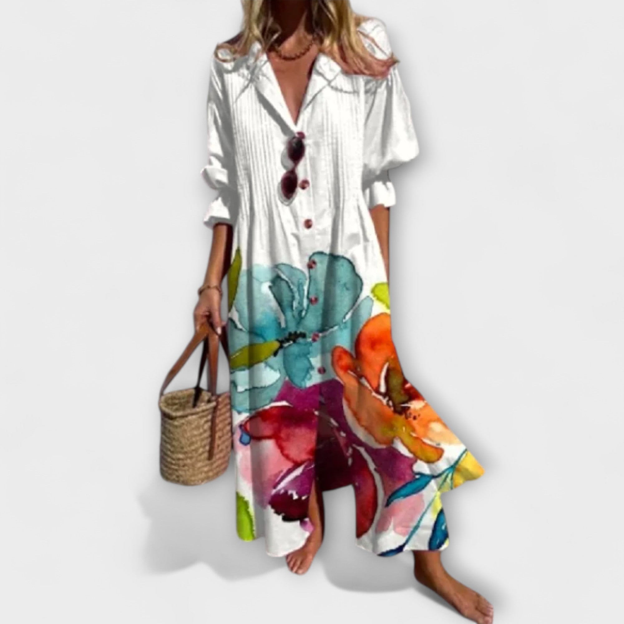 Lila – Flattering Maxi Dress with Tummy Coverage