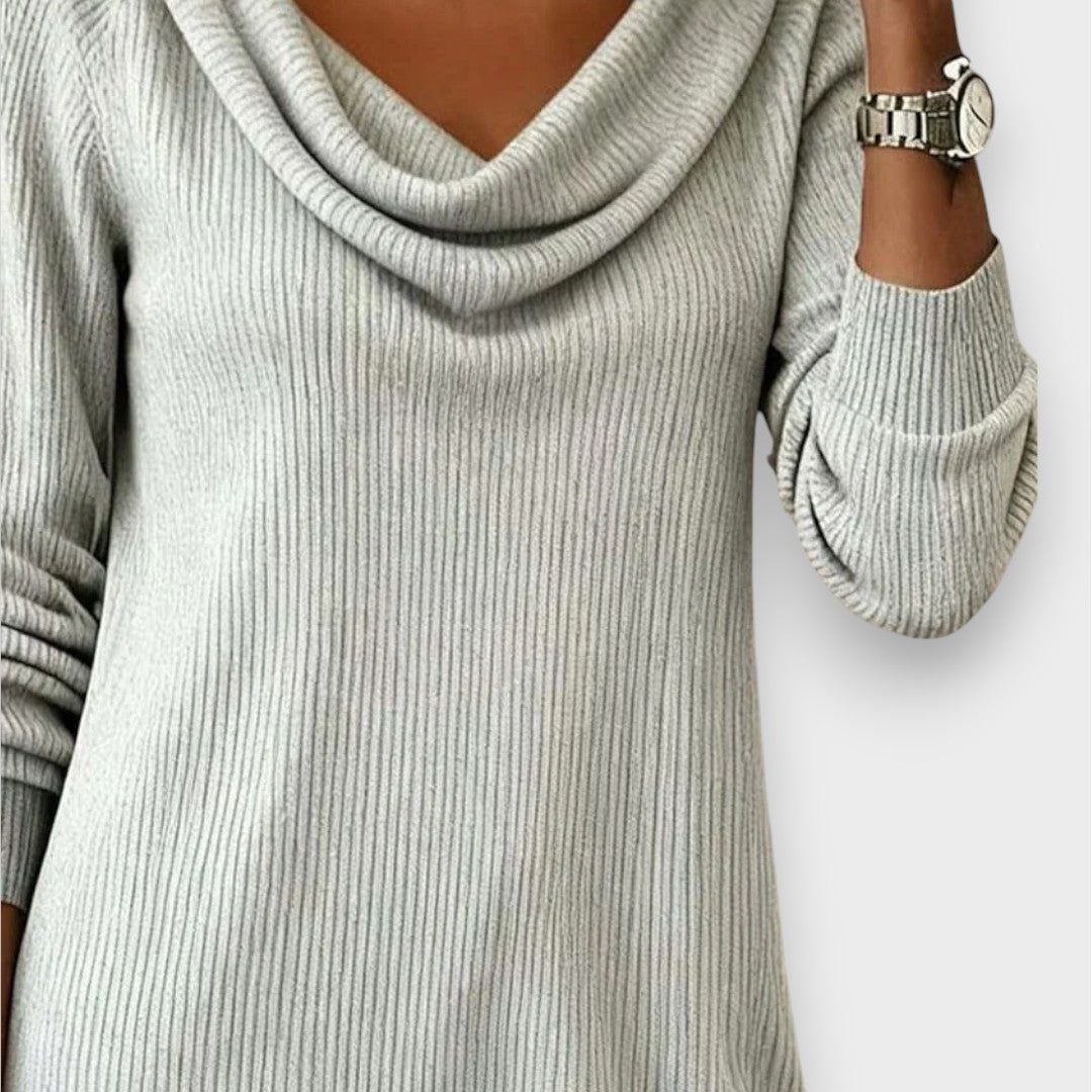 Livia | Ευθύ Φόρεμα με Μακριά Μανίκια