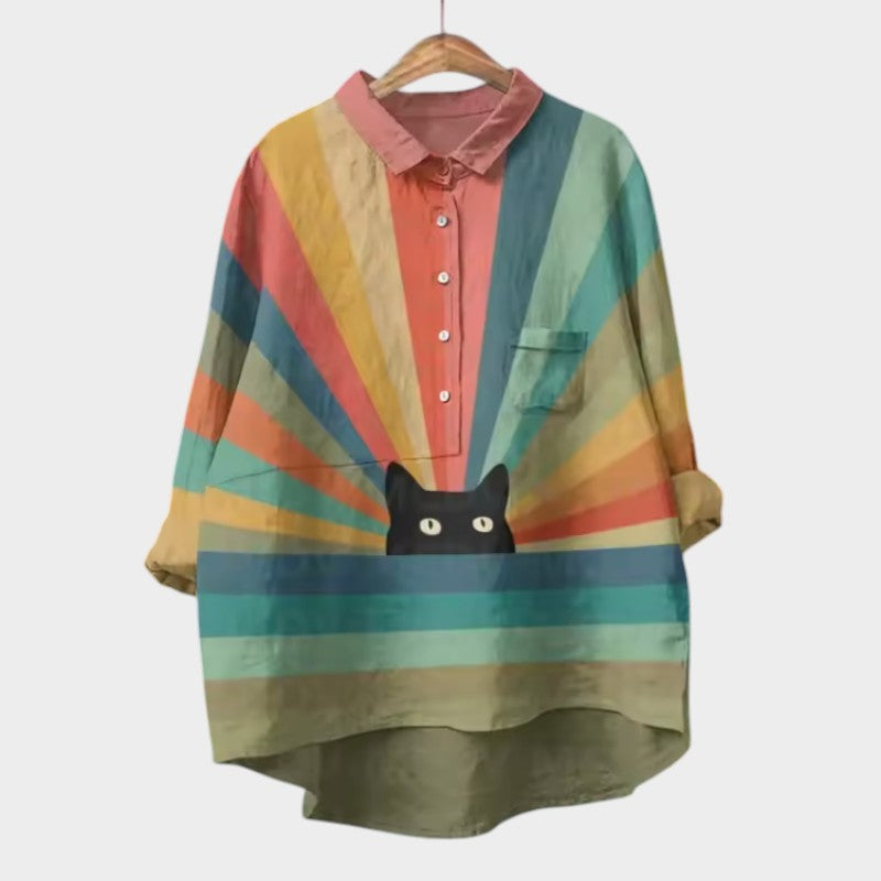 Τζένι | Πριμίου μπλούζα με δαντελένια λεπτομέρεια