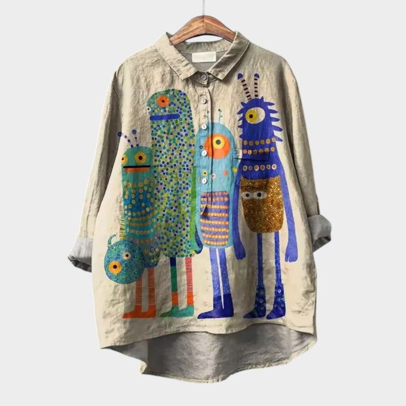 Καμίλα | Premium μπλούζα με δαντελένιο τελείωμα