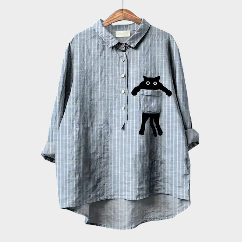 Ιβόν | Πριμιούμ μπλούζα με δαντέλα