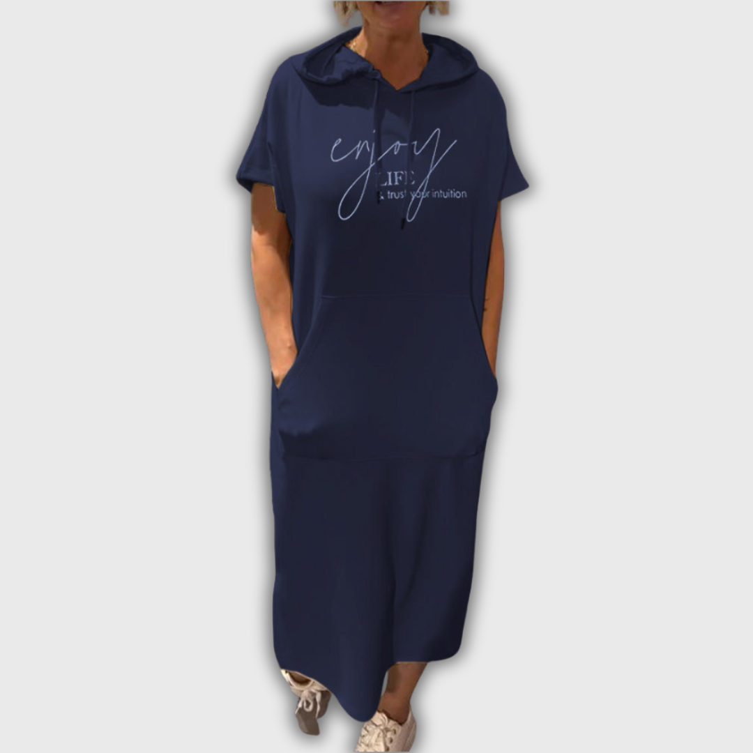 Saskia - Καθημερινό Φόρεμα με Κουκούλα