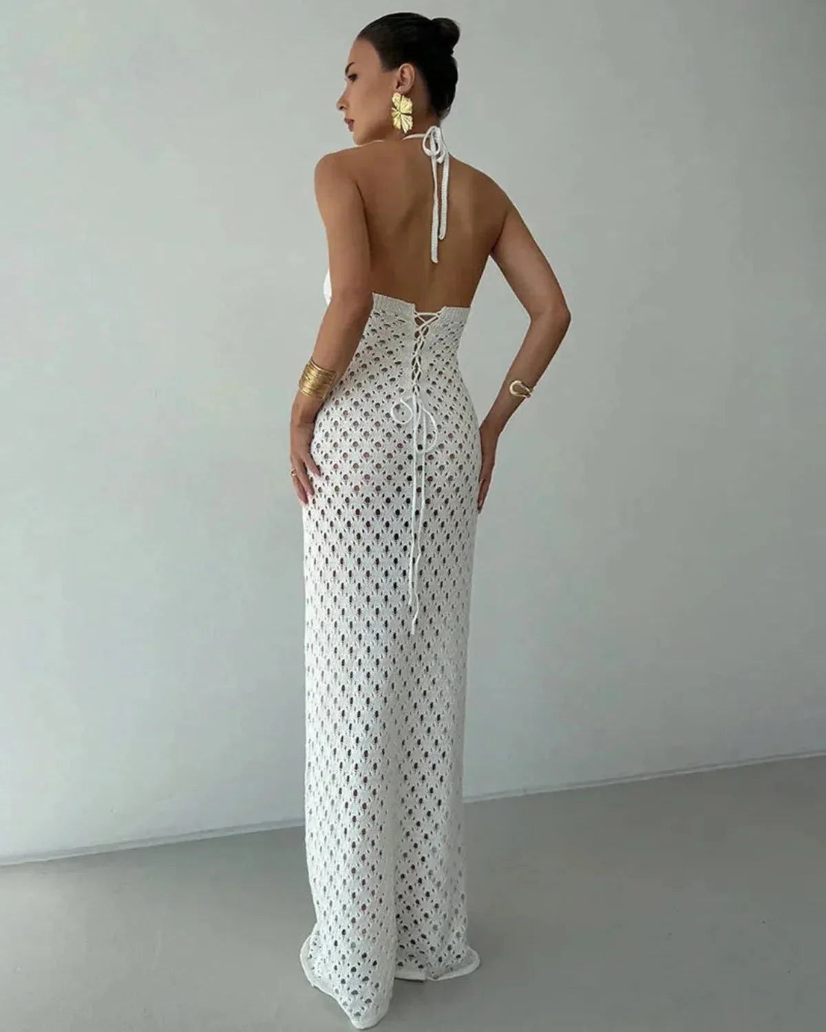 Woven Beach Maxi Dress
