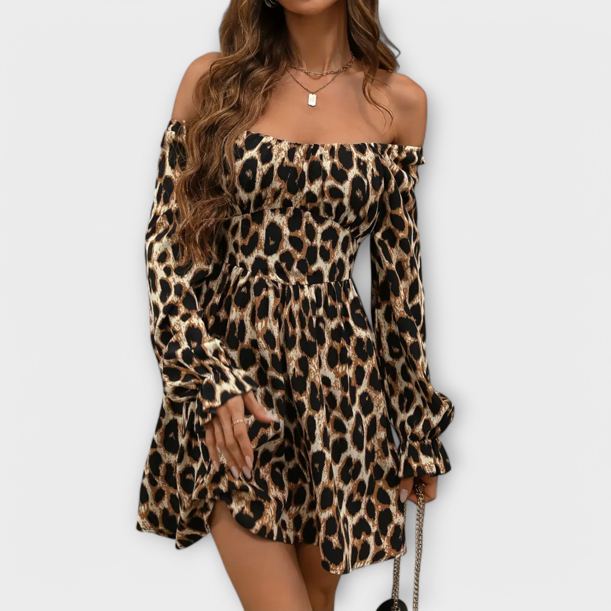 Charming Leopard Print Dress