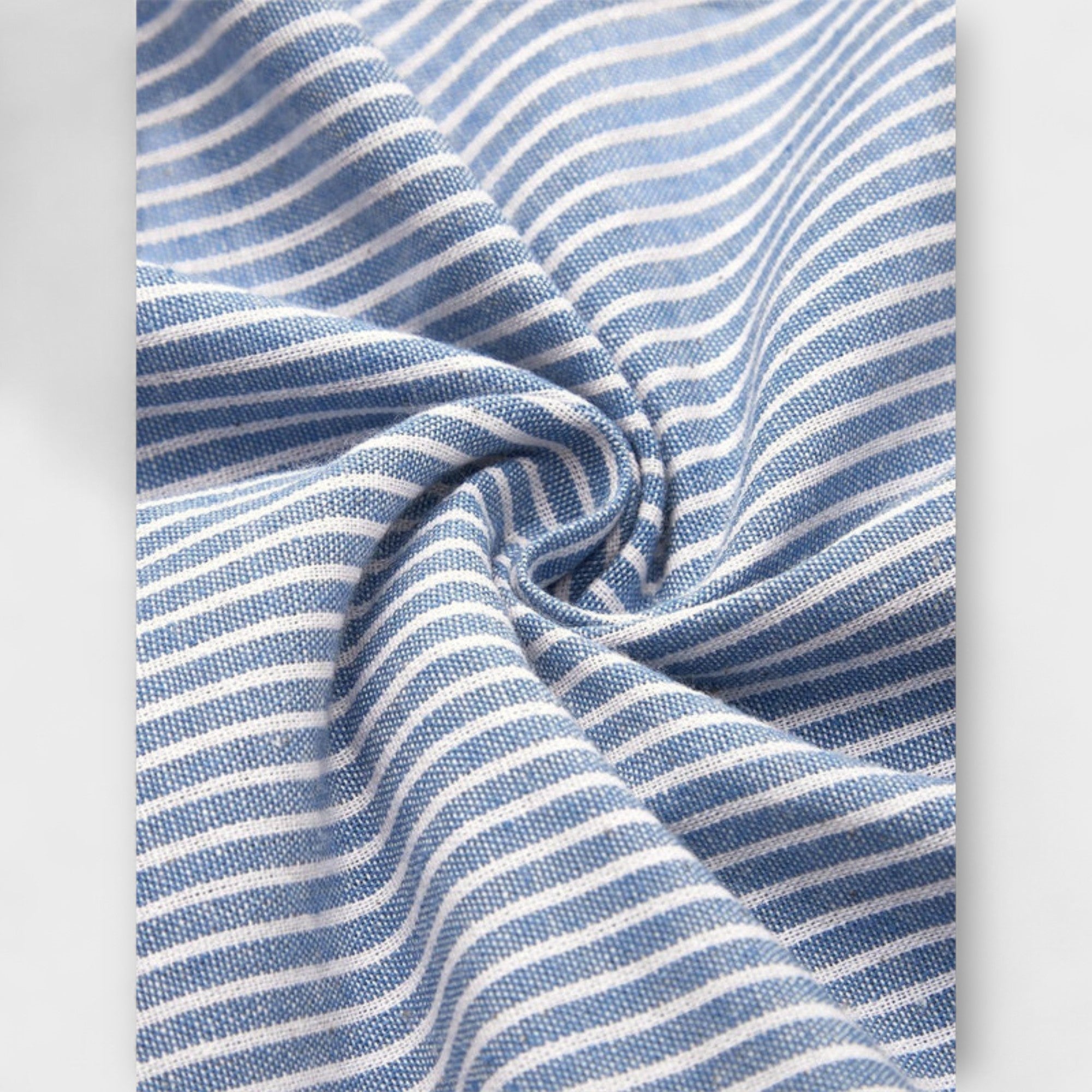 Striped Cotton Midi Dress