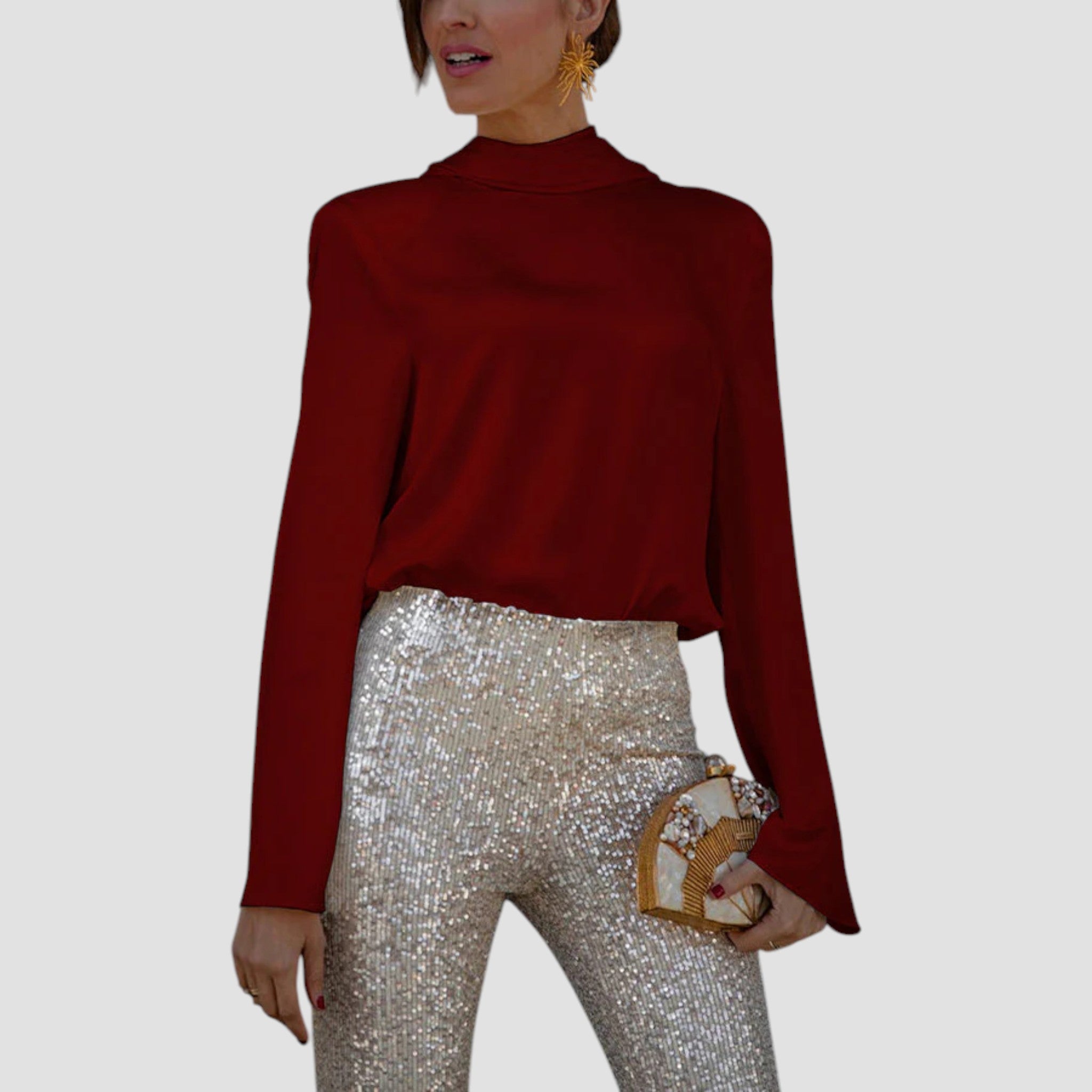 Μπλούζα Elea | Σατέν & Αλυσίδα Elegant