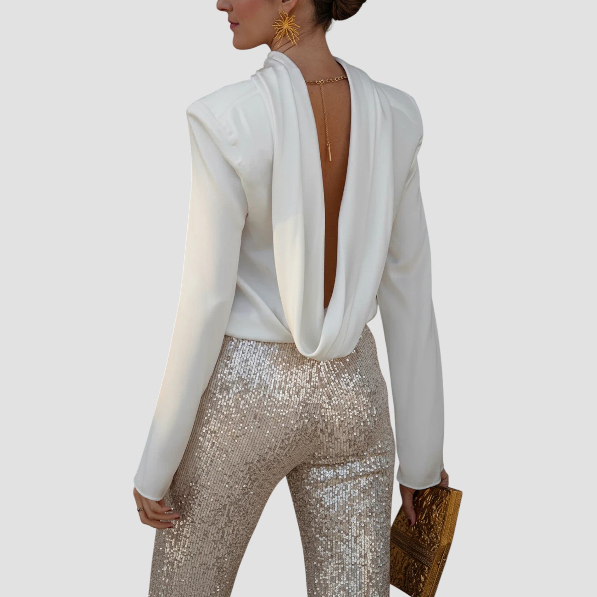 Μπλούζα Elea | Σατέν & Αλυσίδα Elegant